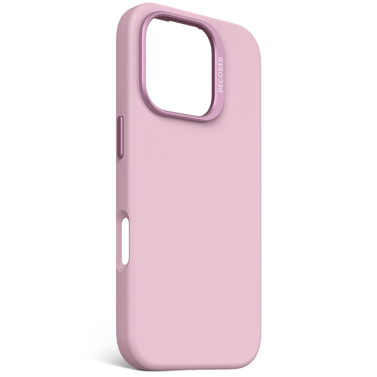 Husă de protecție DECODED din silicon antimicrobian pentru iPhone 16 Pro - Mov Lilla