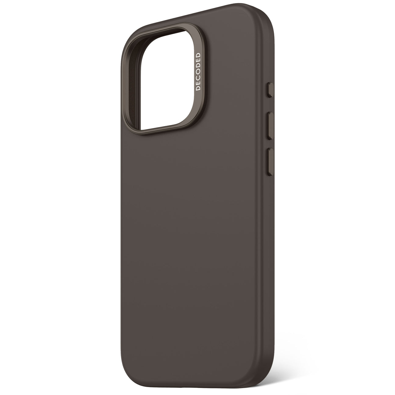 Husă de silicon DECODED AntiMicrobiană pentru iPhone 16 Pro - Negru Phantom
