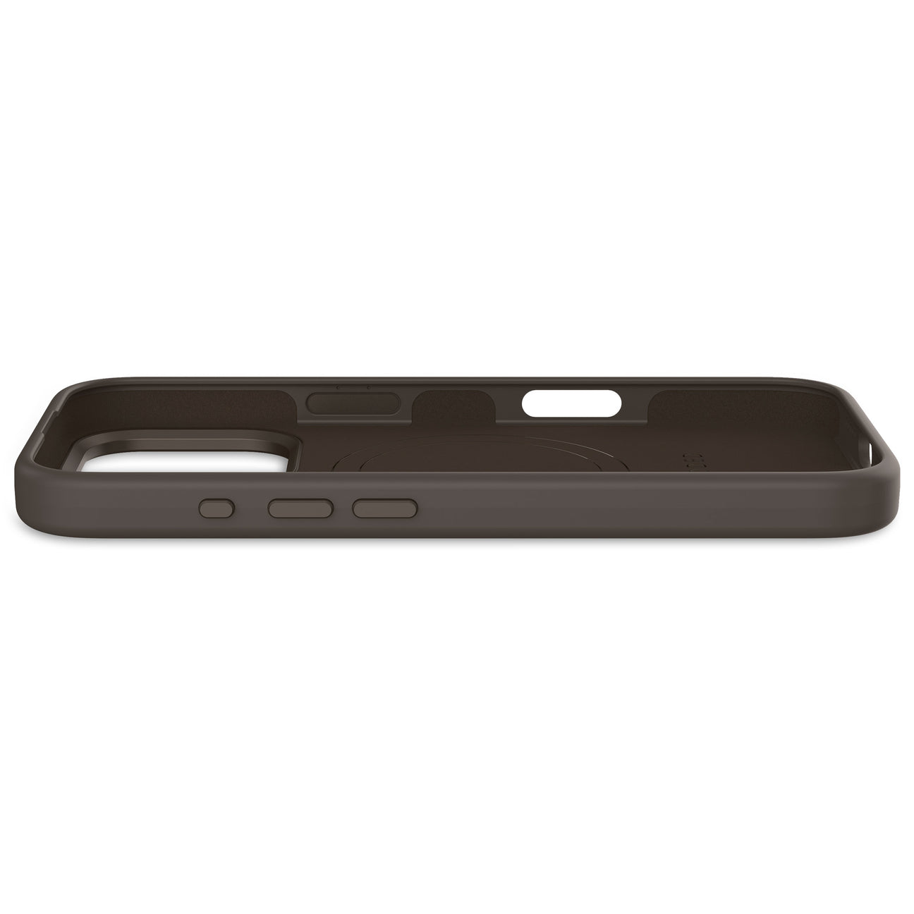 Husă de silicon DECODED AntiMicrobiană pentru iPhone 16 Pro - Negru Phantom