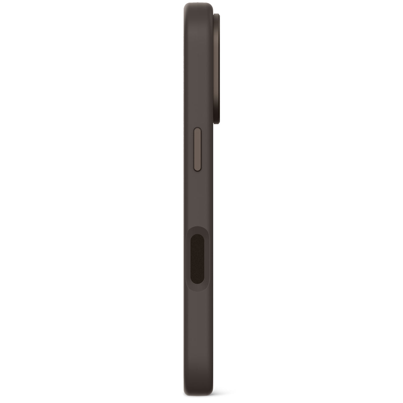 Husă de silicon DECODED AntiMicrobiană pentru iPhone 16 Pro - Negru Phantom