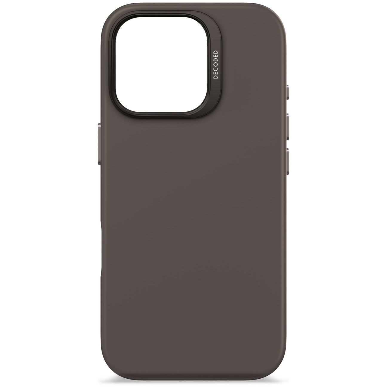 Husă de silicon DECODED AntiMicrobiană pentru iPhone 16 Pro - Negru Phantom