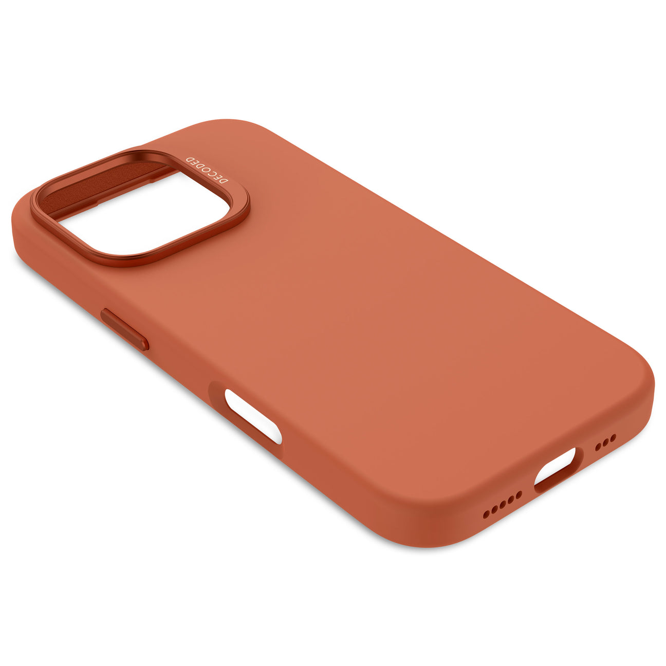 Husă de protecție DECODED AntiMicrobial din silicon pentru iPhone 16 Pro - Sand Stone