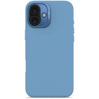 Husă de protecție DECODED din silicon antimicrobian pentru iPhone 16 Plus - Air Blue