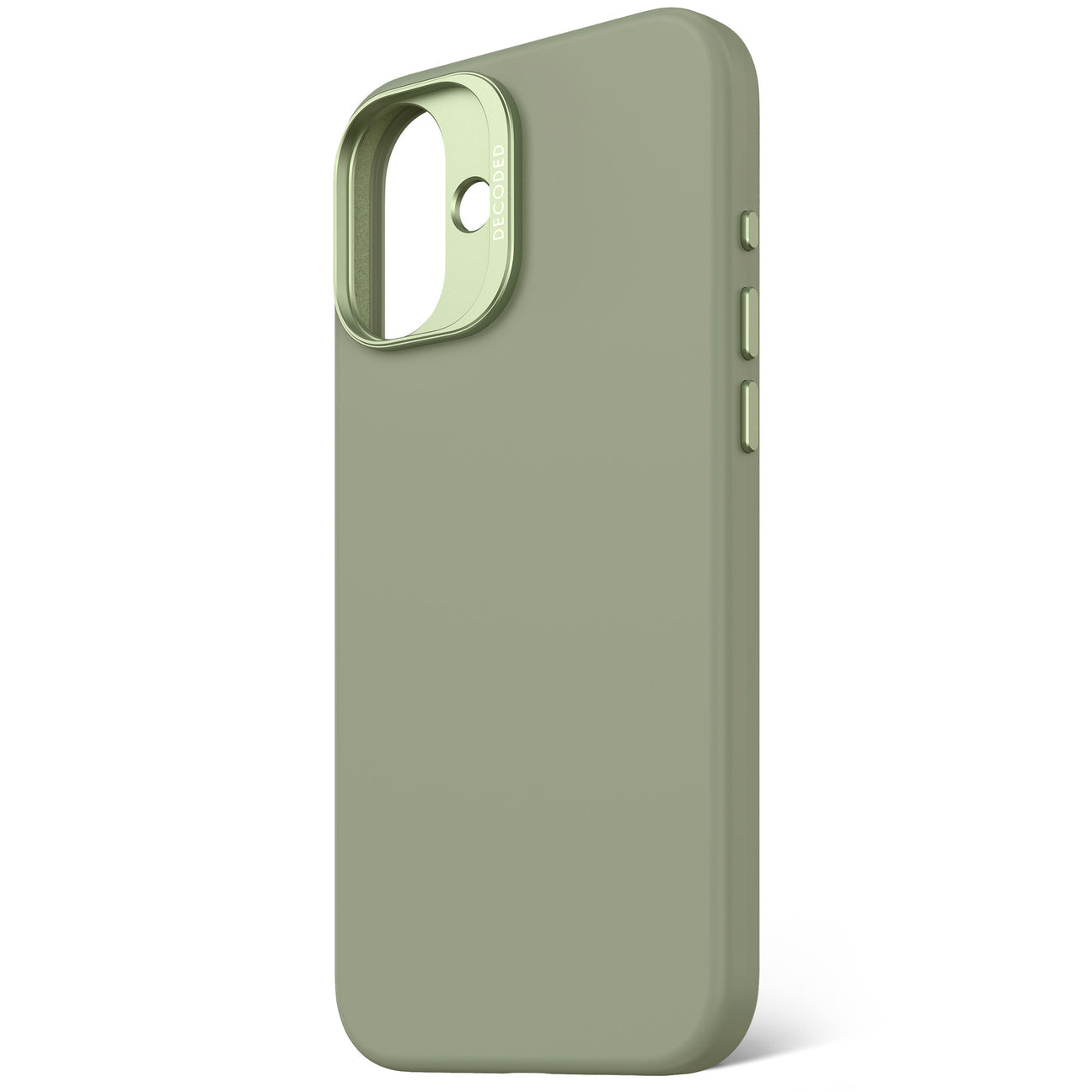 Husă de protecție DECODED din silicon antimicrobian pentru iPhone 16 Plus - Verde Jad