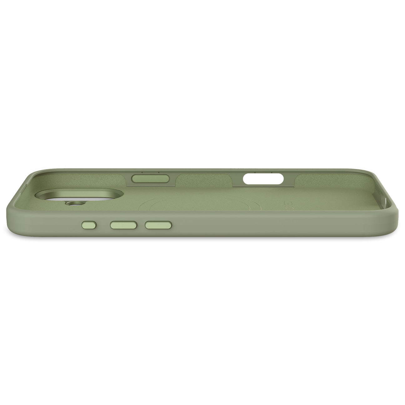 Husă de protecție DECODED din silicon antimicrobian pentru iPhone 16 Plus - Verde Jad