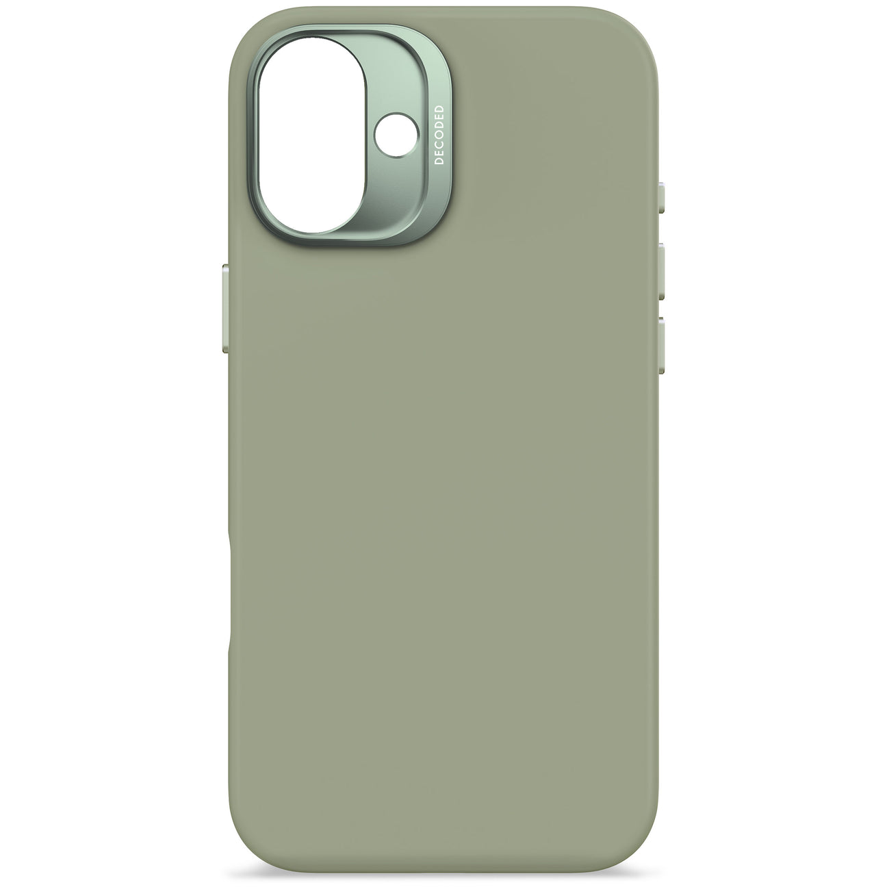Husă de protecție DECODED din silicon antimicrobian pentru iPhone 16 Plus - Verde Jad