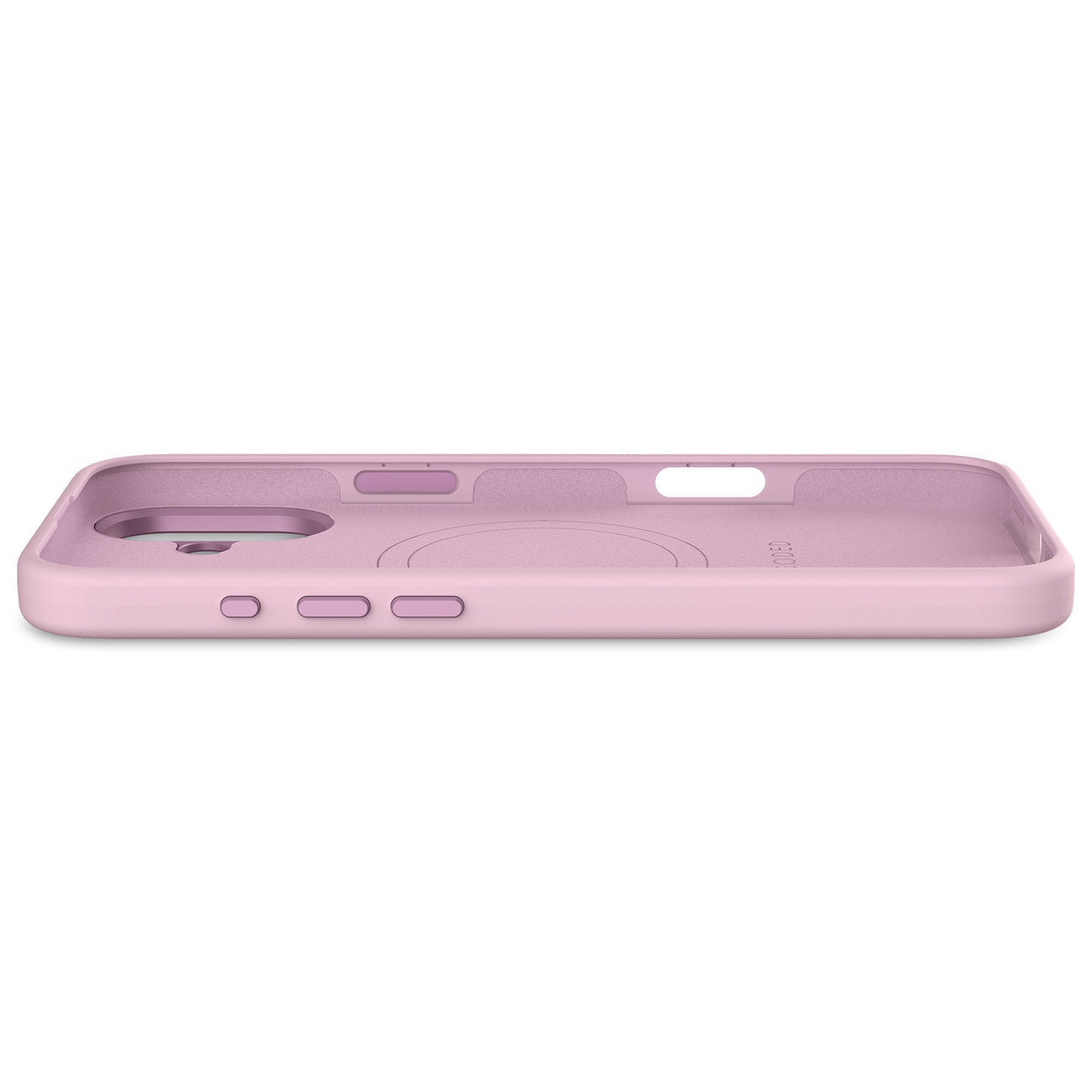 Husă de protecție DECODED din silicon antimicrobian pentru iPhone 16 Plus - Mov lila