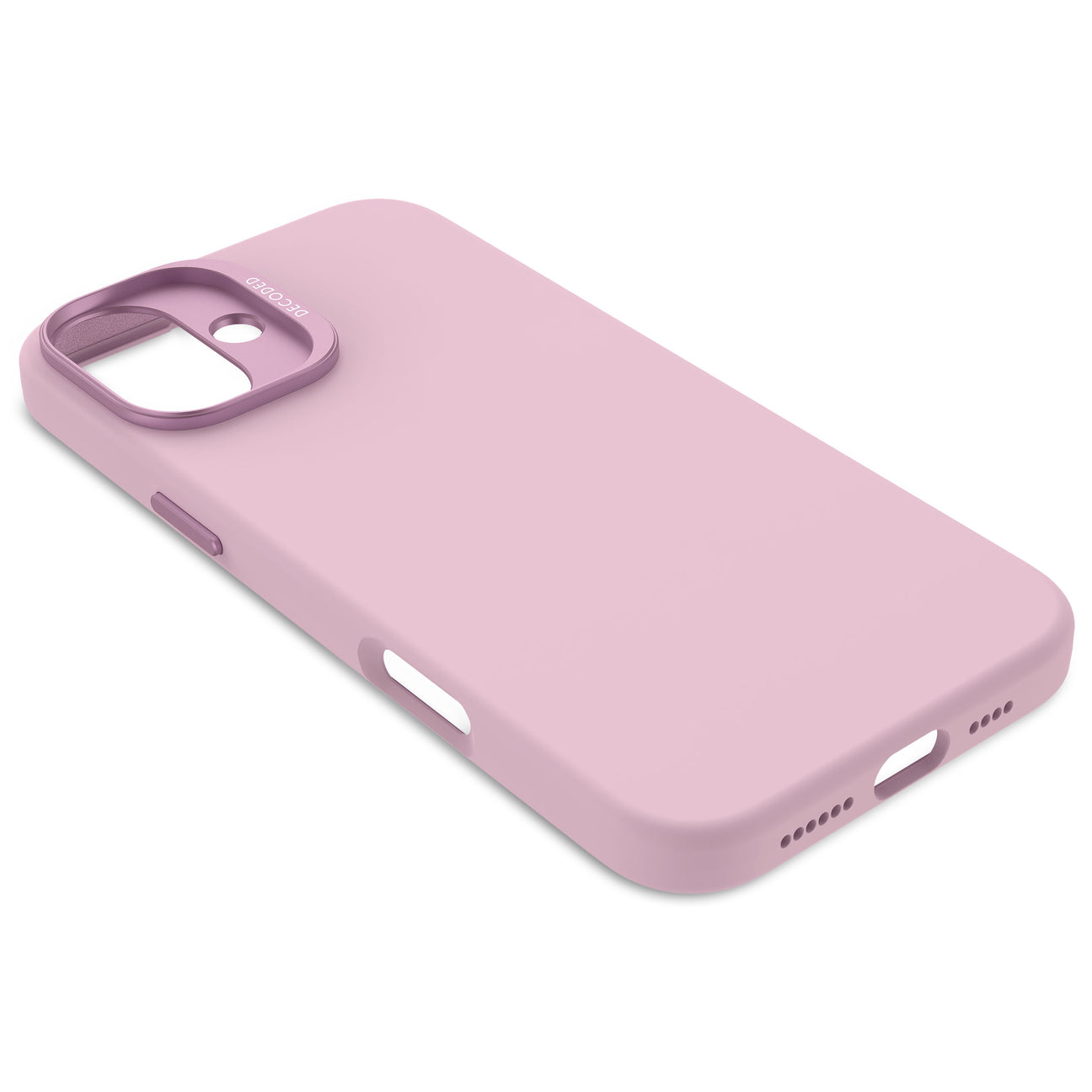 Husă de protecție DECODED din silicon antimicrobian pentru iPhone 16 Plus - Mov lila