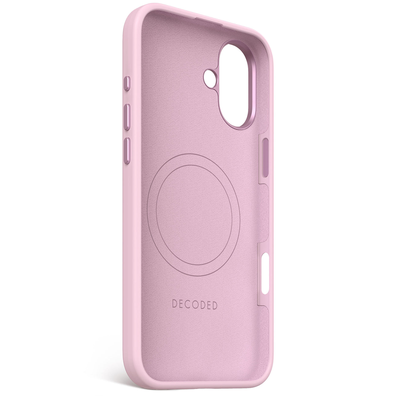 Husă de protecție DECODED din silicon antimicrobian pentru iPhone 16 Plus - Mov lila