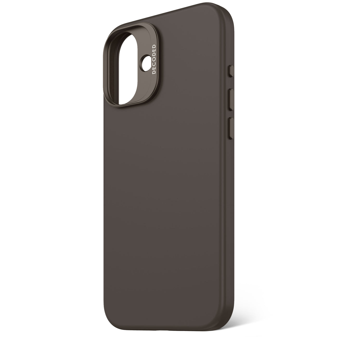 Husă din silicon antimicrobian DECODED AntiMicrobial pentru iPhone 16 Plus - Negru Phantom