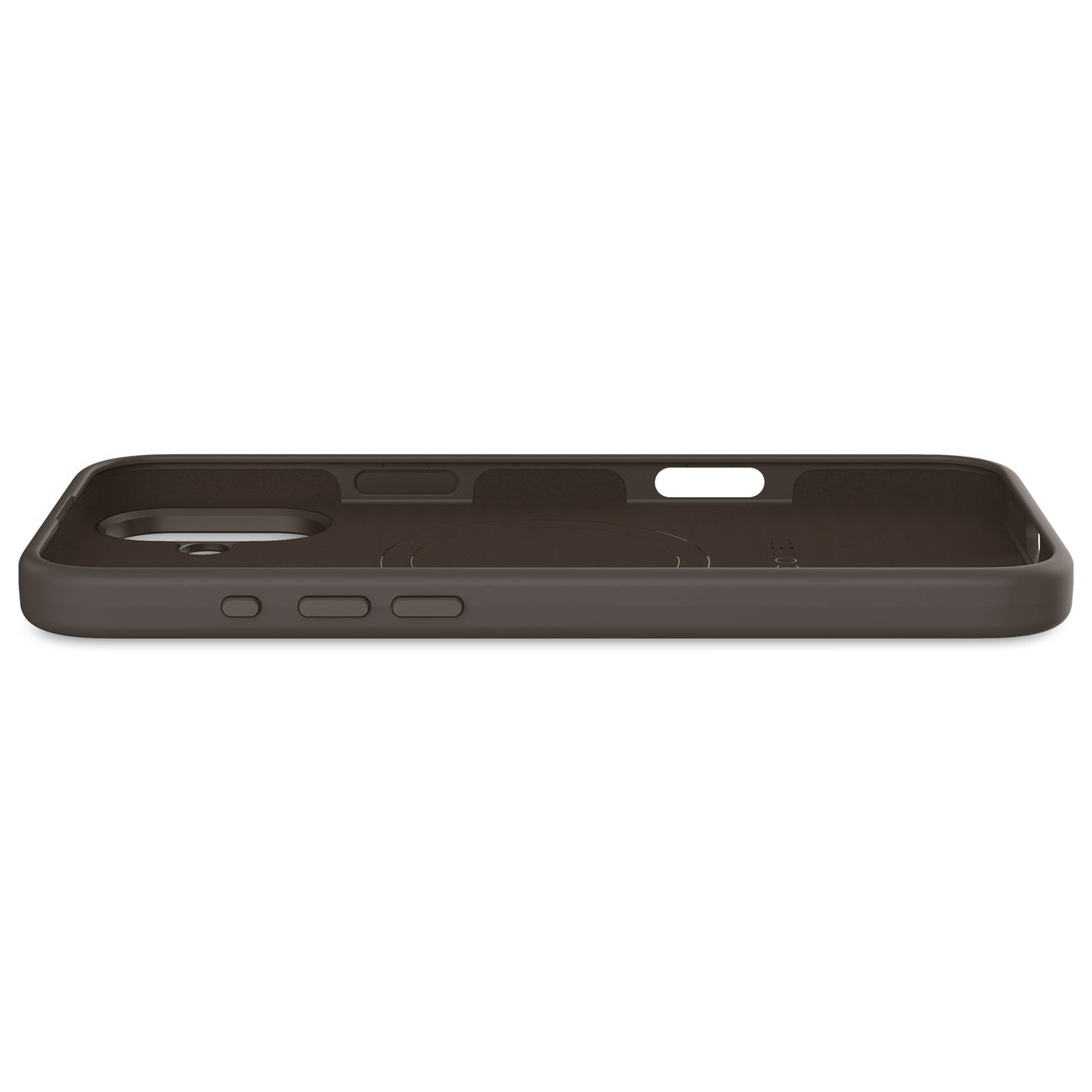 Husă din silicon antimicrobian DECODED AntiMicrobial pentru iPhone 16 Plus - Negru Phantom