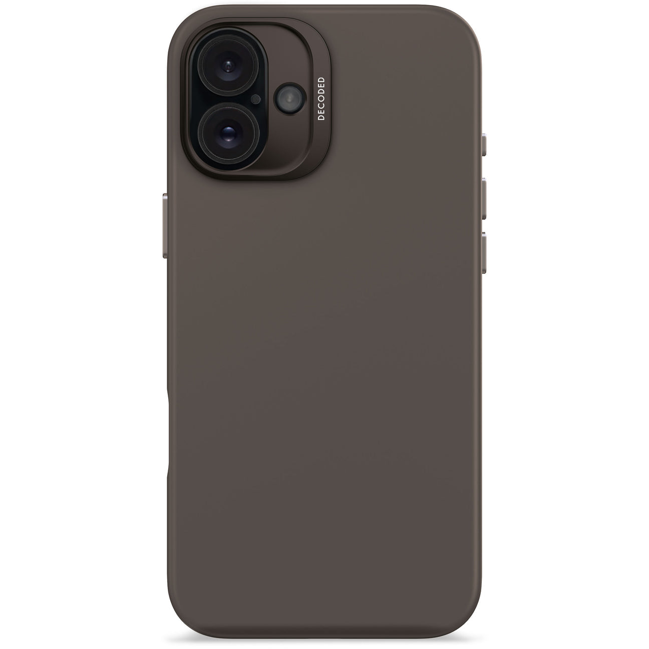 Husă din silicon antimicrobian DECODED AntiMicrobial pentru iPhone 16 Plus - Negru Phantom