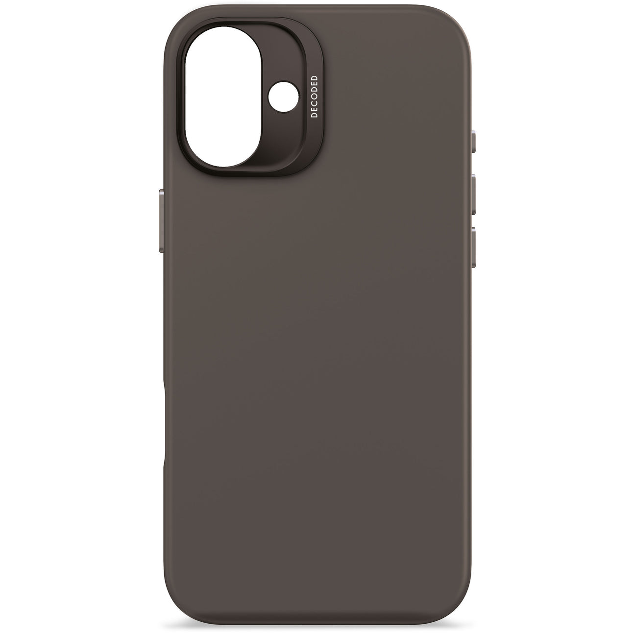 Husă din silicon antimicrobian DECODED AntiMicrobial pentru iPhone 16 Plus - Negru Phantom