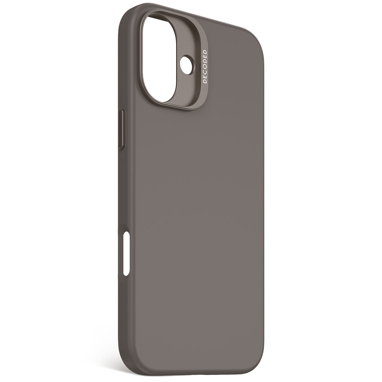 Husă din silicon antimicrobian DECODED AntiMicrobial pentru iPhone 16 Plus - Negru Phantom