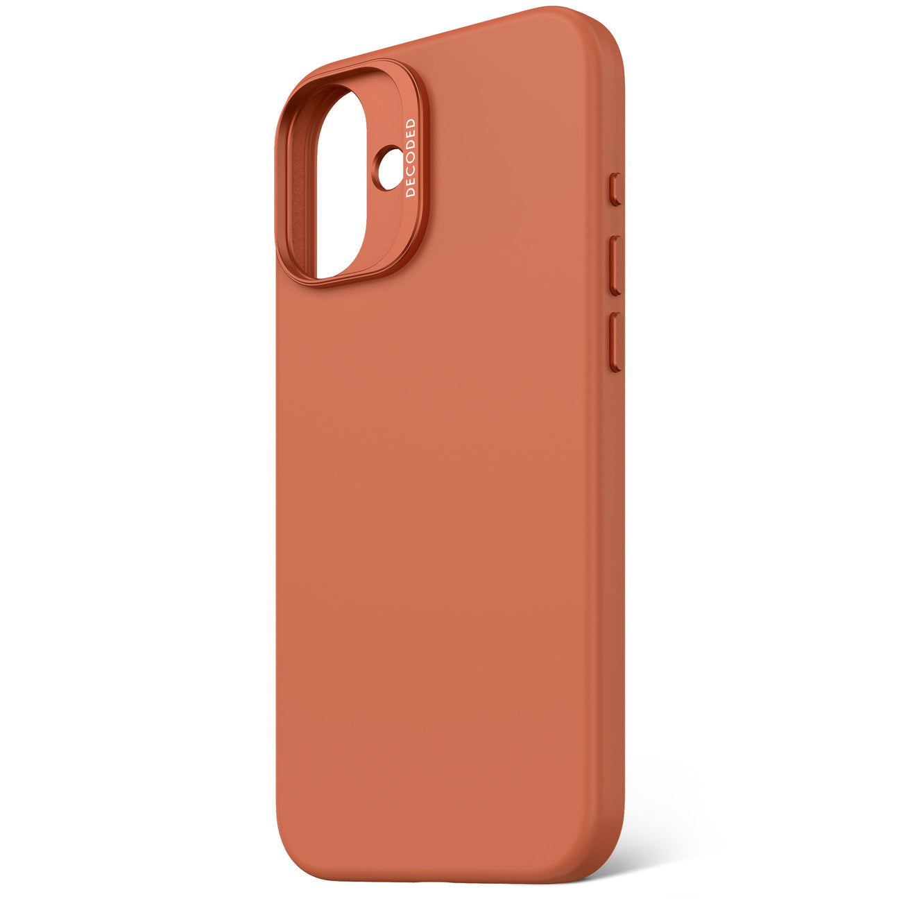 Husă DECODED din silicon antimicrobiană pentru iPhone 16 Plus - Sand Stone