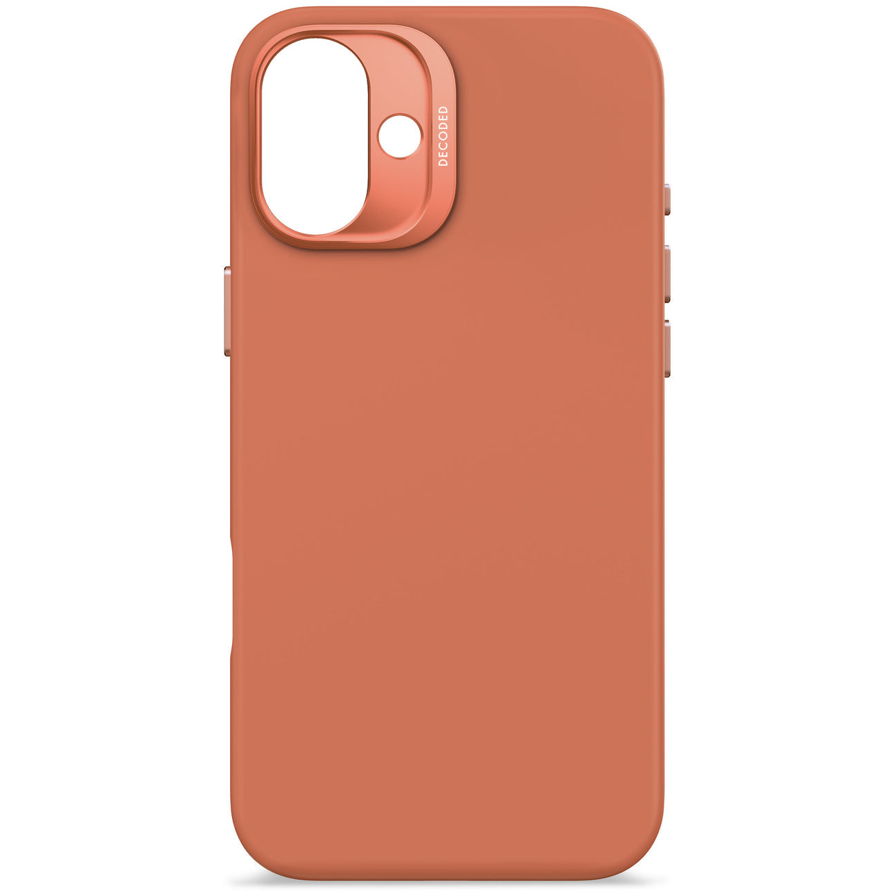 Husă DECODED din silicon antimicrobiană pentru iPhone 16 Plus - Sand Stone