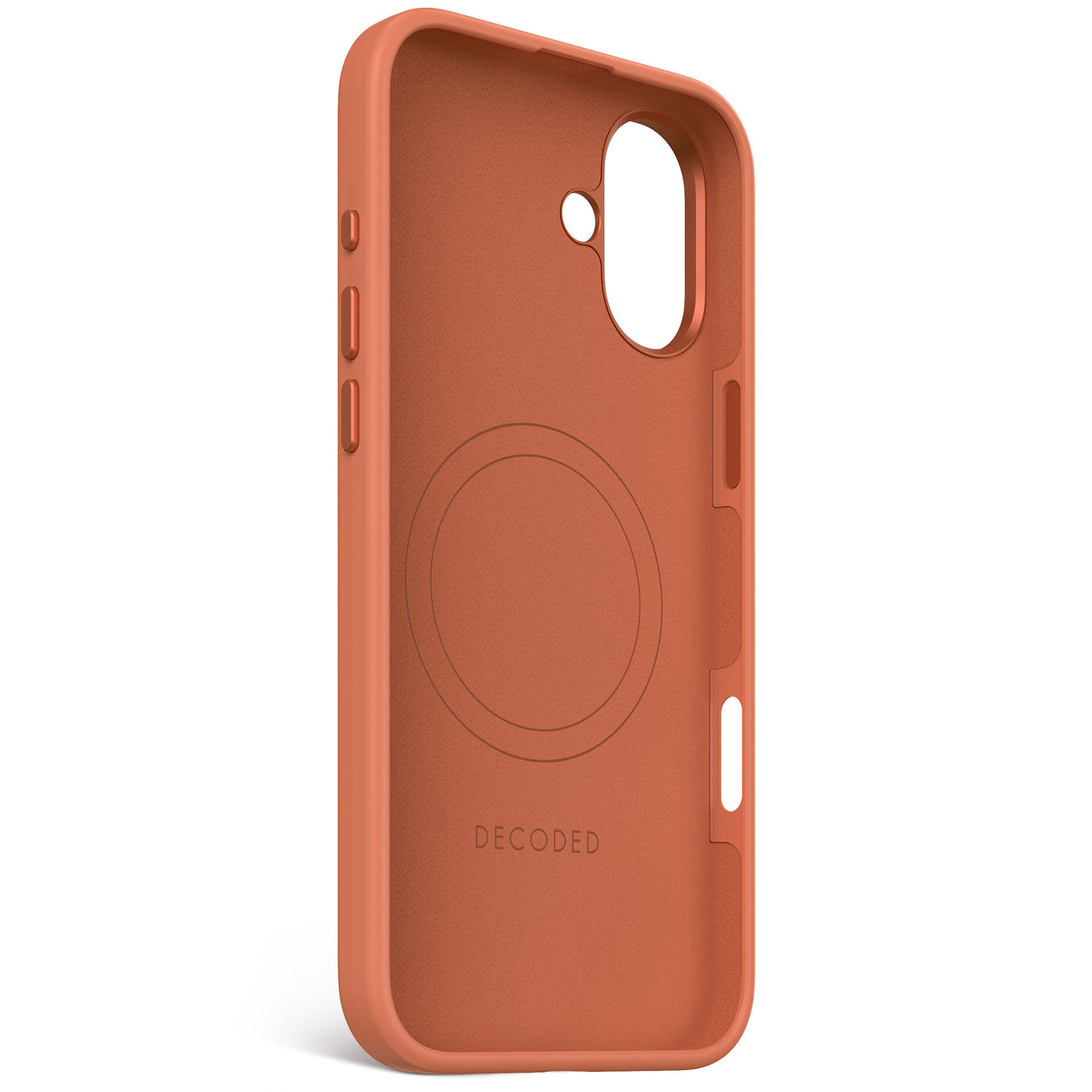 Husă DECODED din silicon antimicrobiană pentru iPhone 16 Plus - Sand Stone