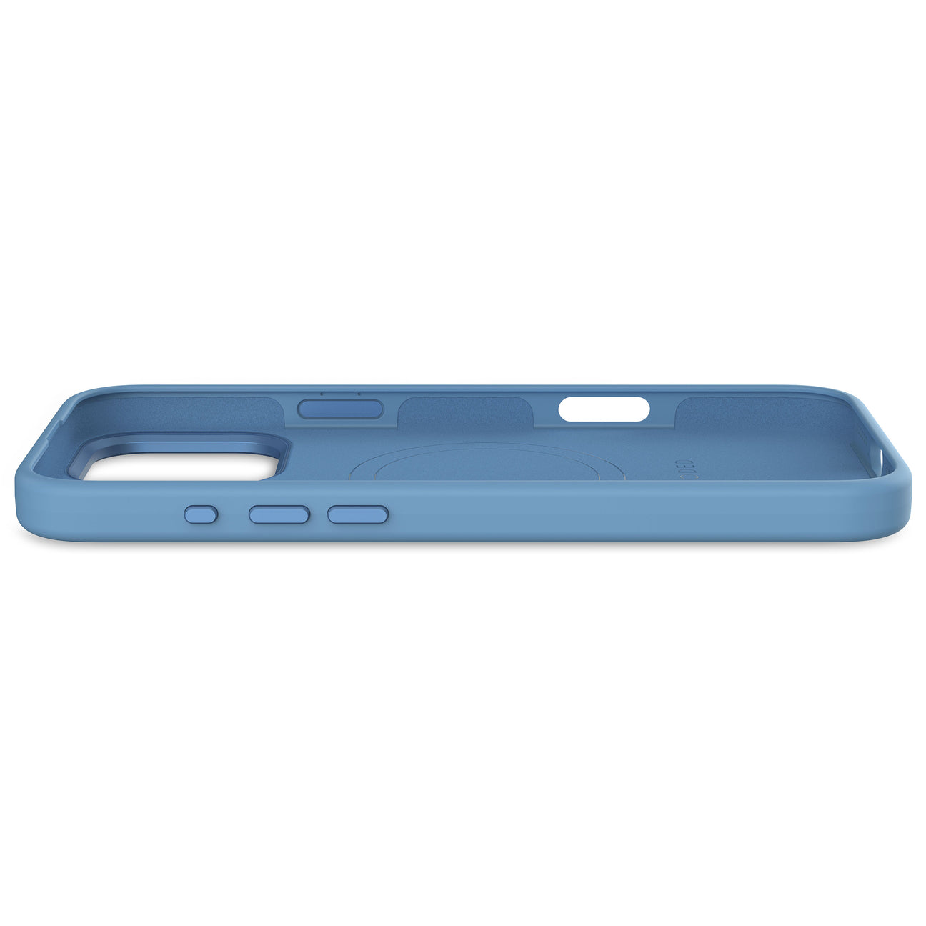 Husă de protecție DECODED din silicon antimicrobian pentru iPhone 16 Pro Max - Air Blue
