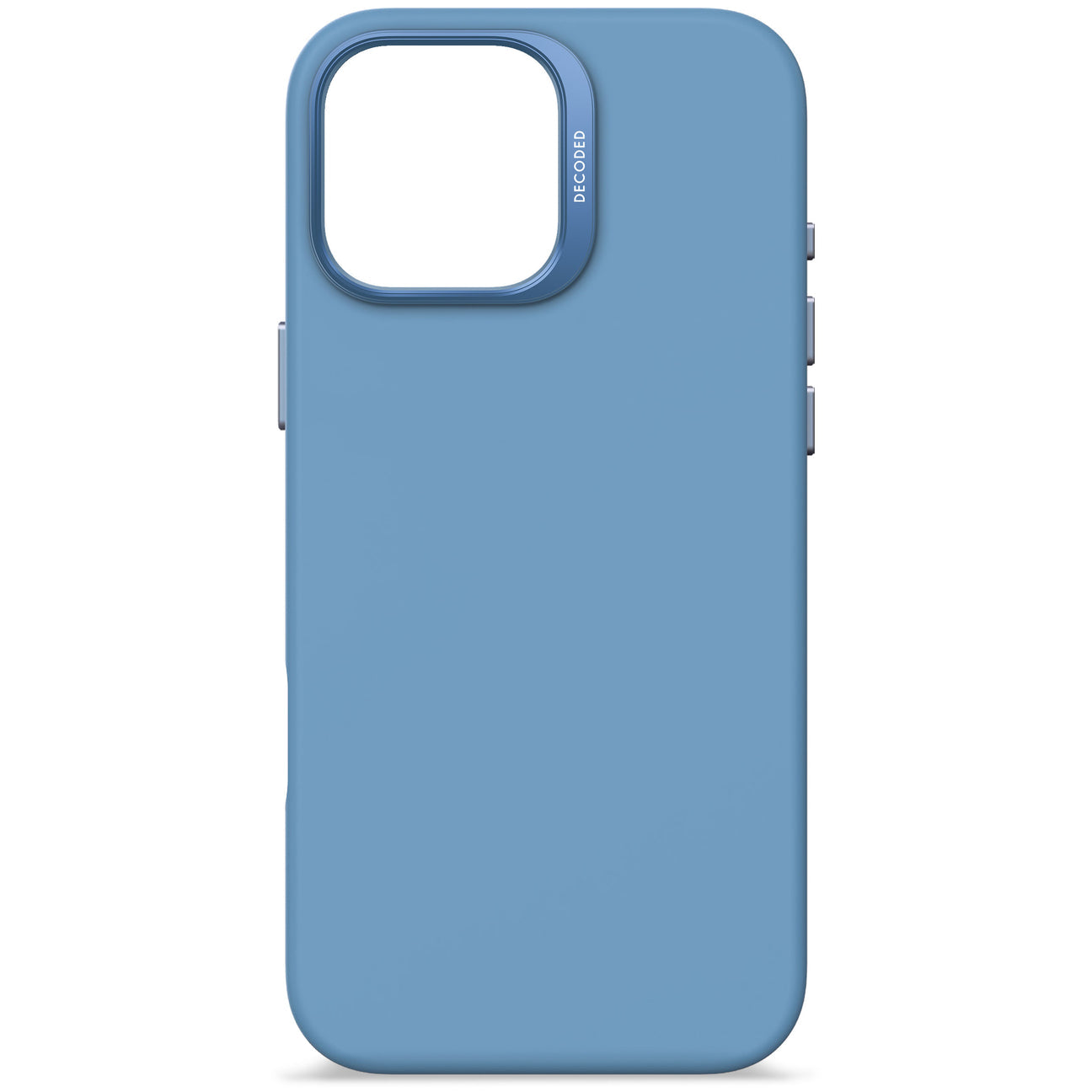 Husă de protecție DECODED din silicon antimicrobian pentru iPhone 16 Pro Max - Air Blue