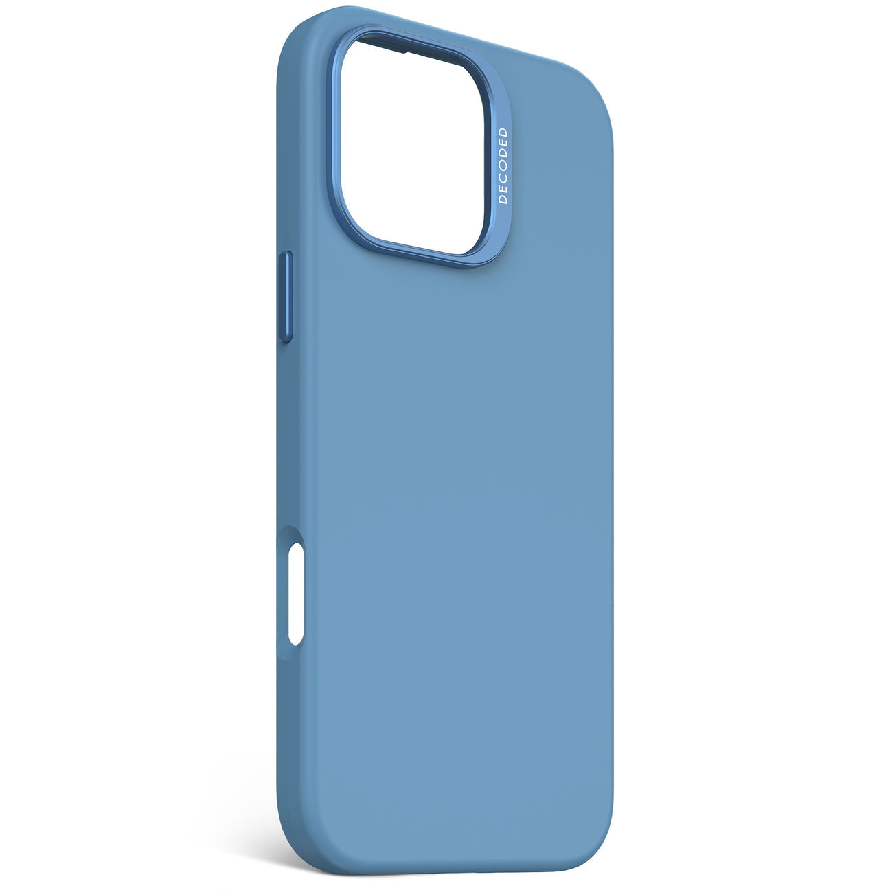 Husă de protecție DECODED din silicon antimicrobian pentru iPhone 16 Pro Max - Air Blue