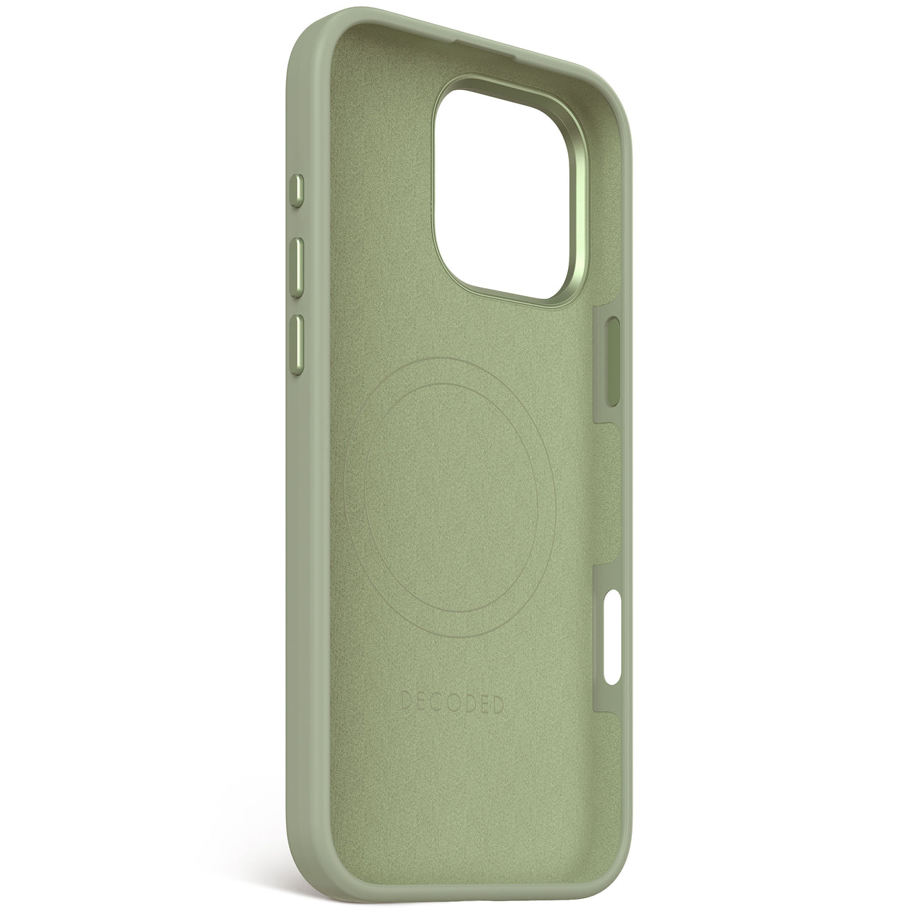 Husă DECODED AntiMicrobial din silicon pentru iPhone 16 Pro Max - Verde jad