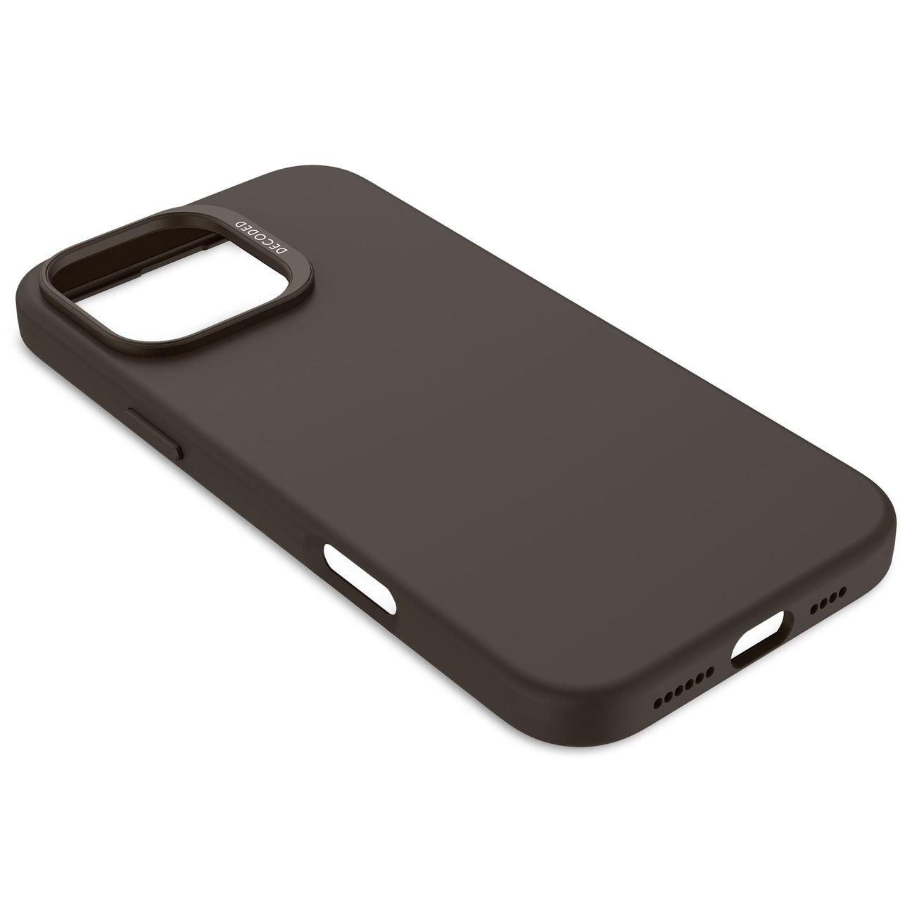 Husă de protecție DECODED AntiMicrobial din silicon pentru iPhone 16 Pro Max - Negru Phantom