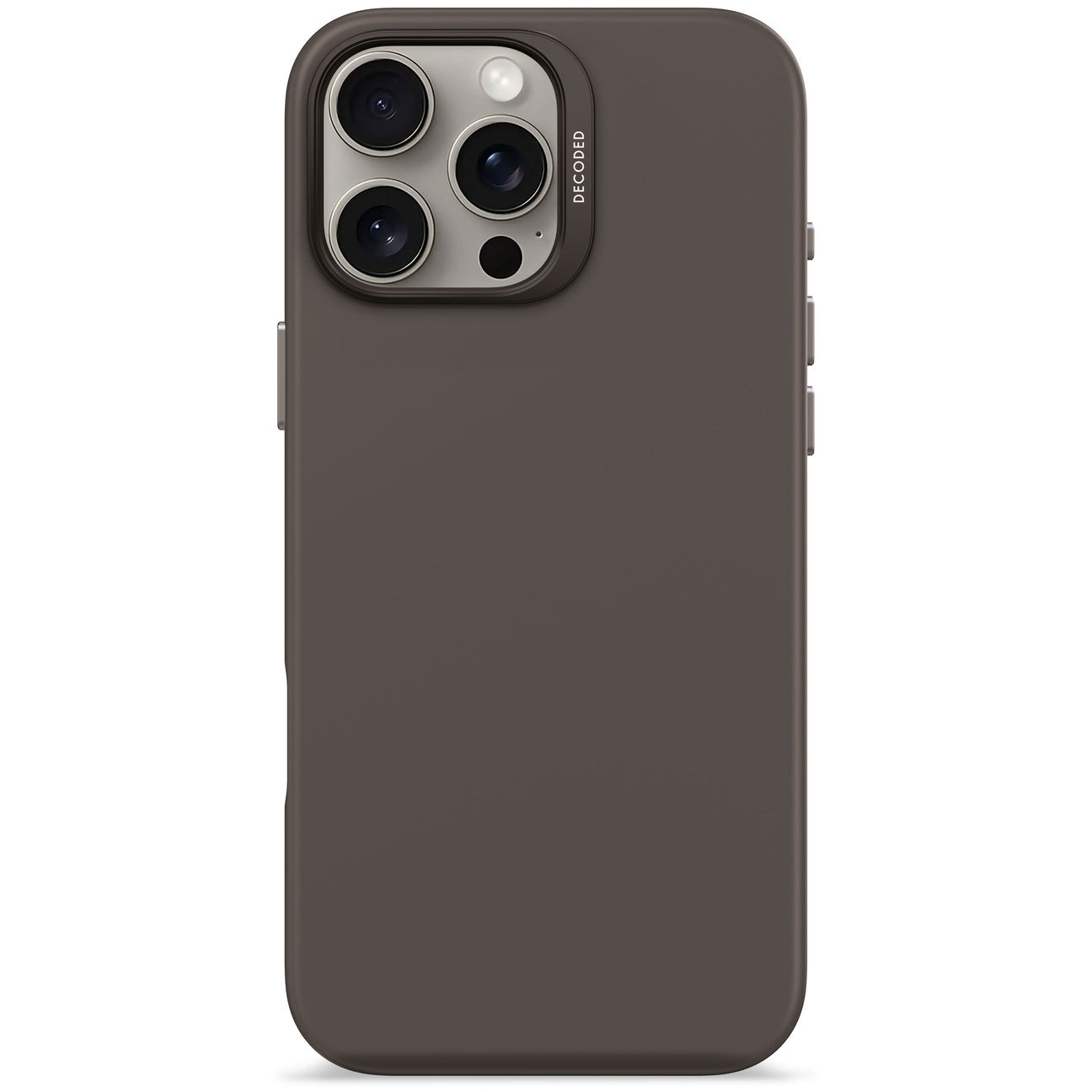 Husă de protecție DECODED AntiMicrobial din silicon pentru iPhone 16 Pro Max - Negru Phantom