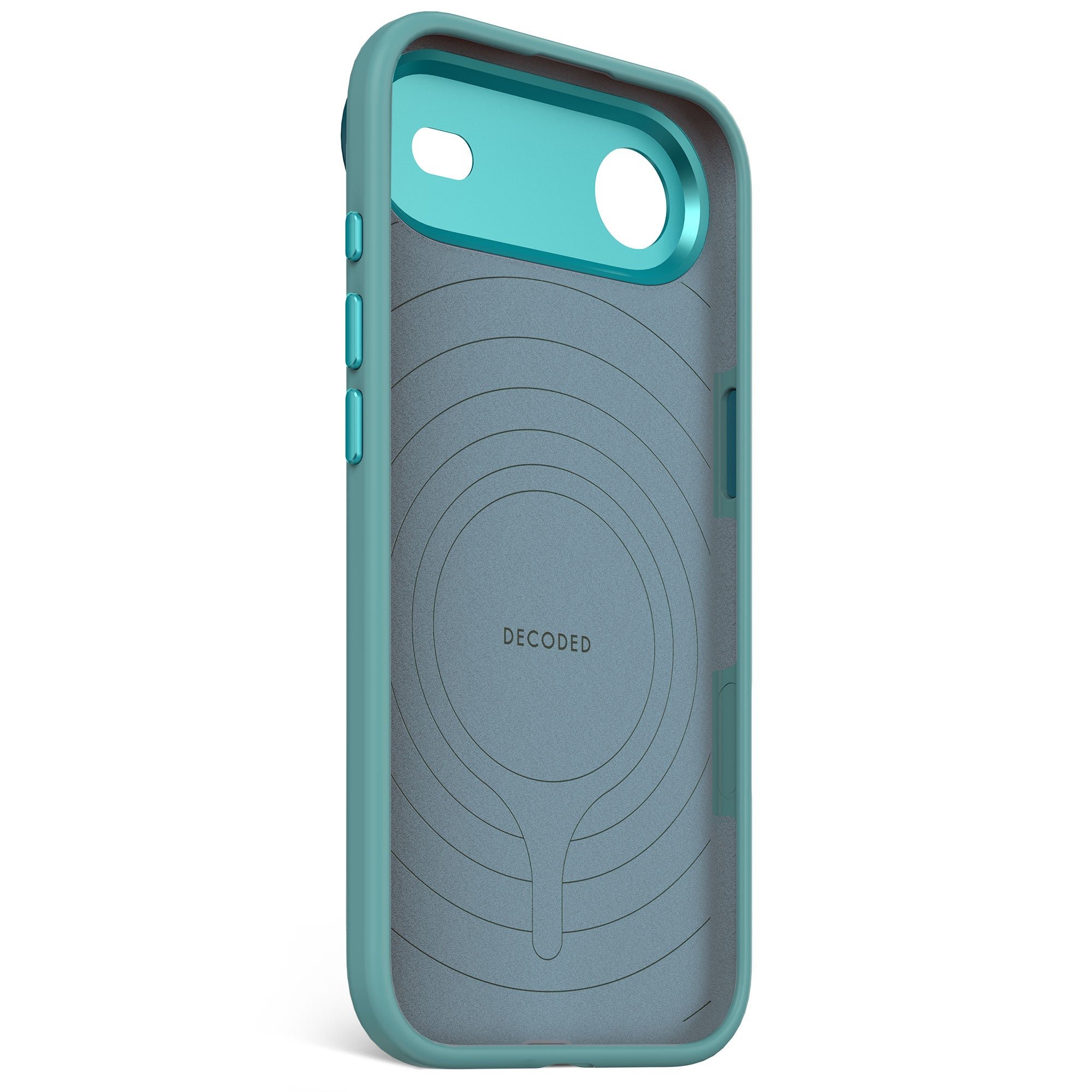 Husă din silicon antimicrobian DECODED pentru iPhone 17 Air - Albastru Retro