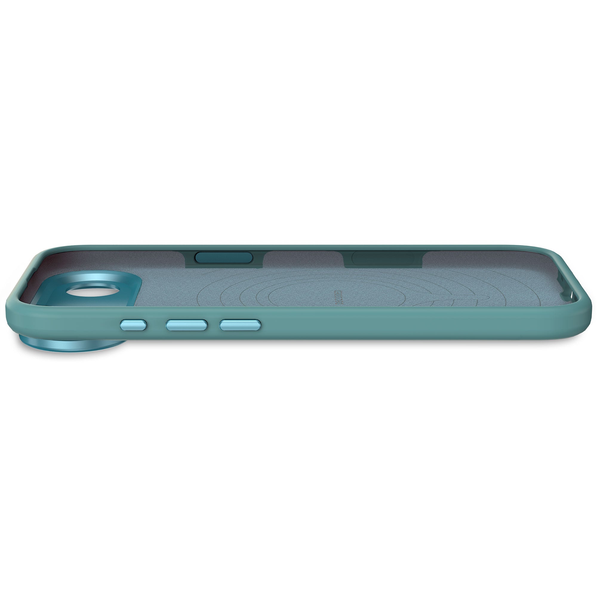 Husă din silicon antimicrobian DECODED pentru iPhone 17 Air - Albastru Retro