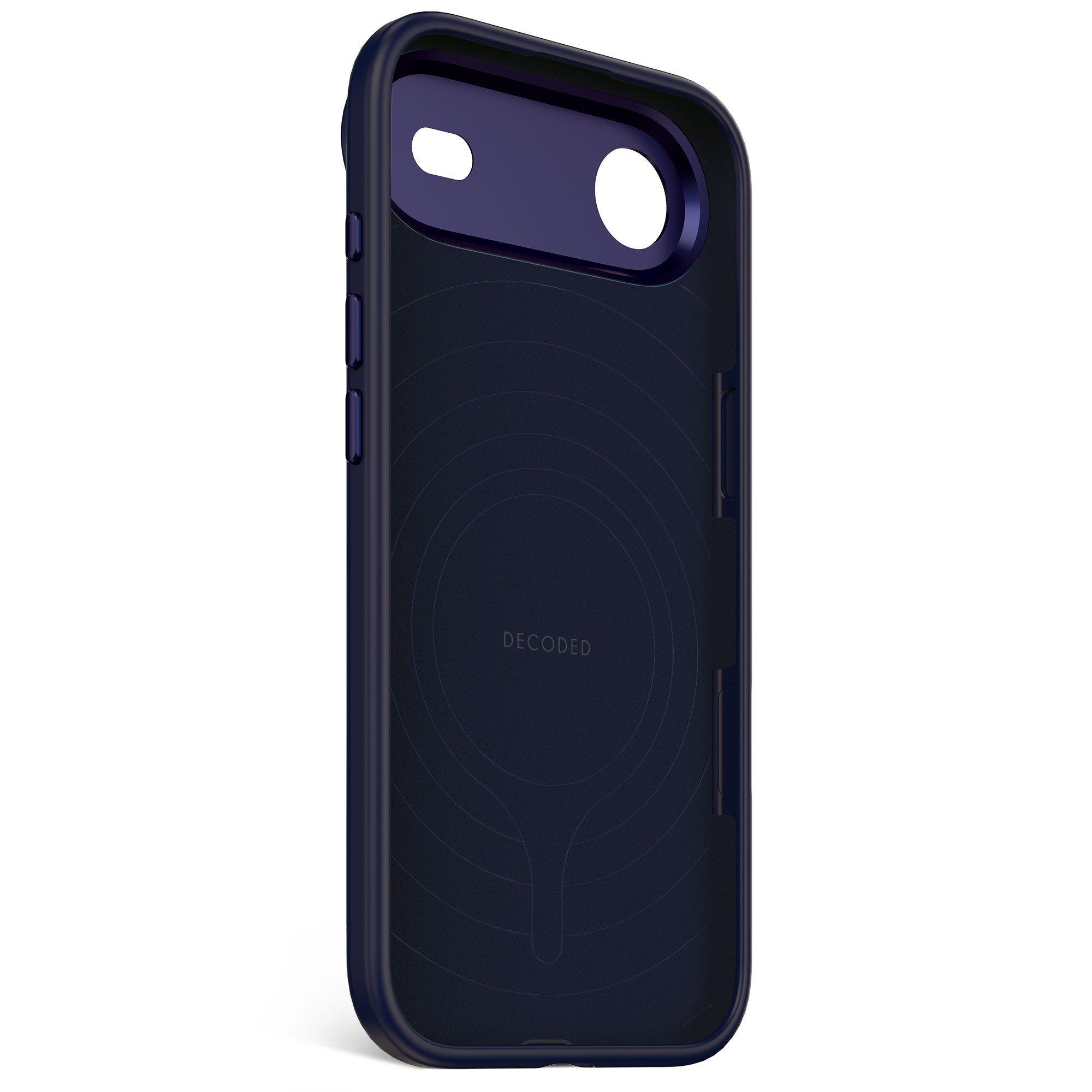 Husă din silicon antimicrobian DECODED pentru iPhone 17 Air - True Navy