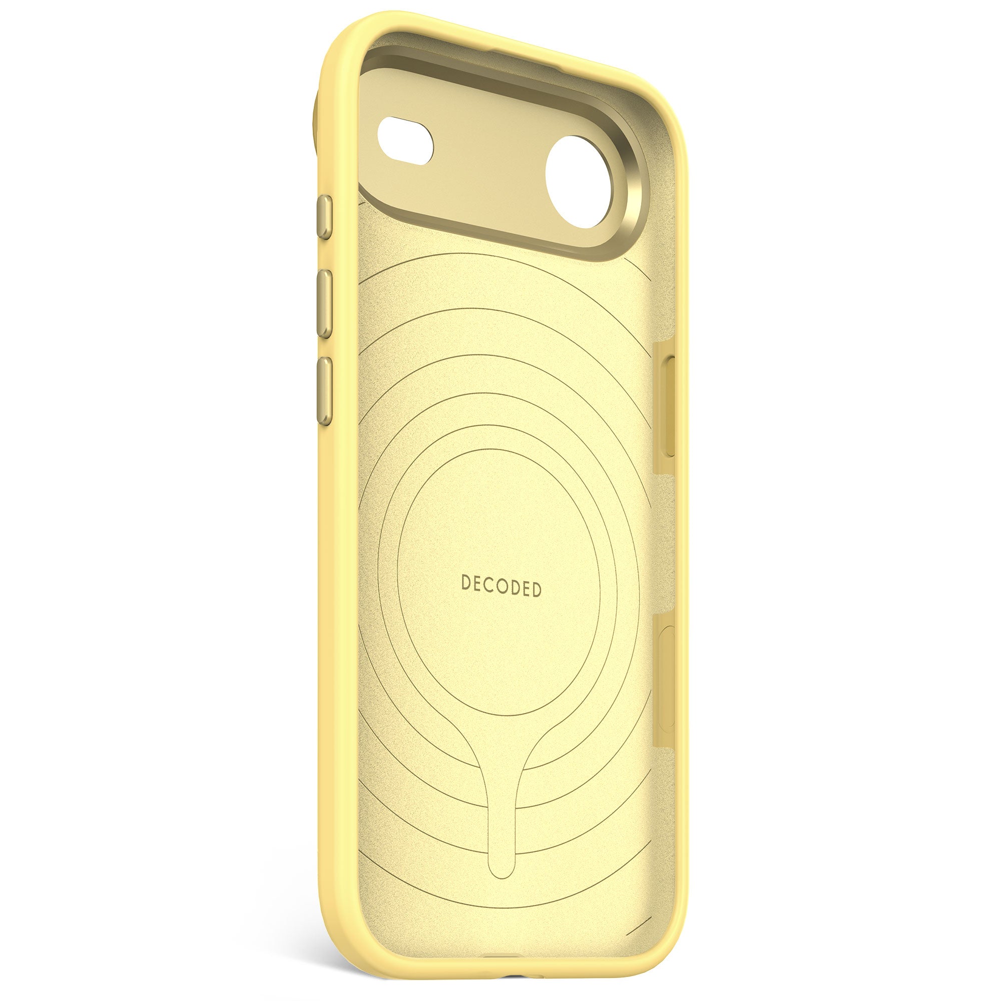 Husă de silicon antimicrobiană DECODED pentru iPhone 17 Air - Galben Yuma
