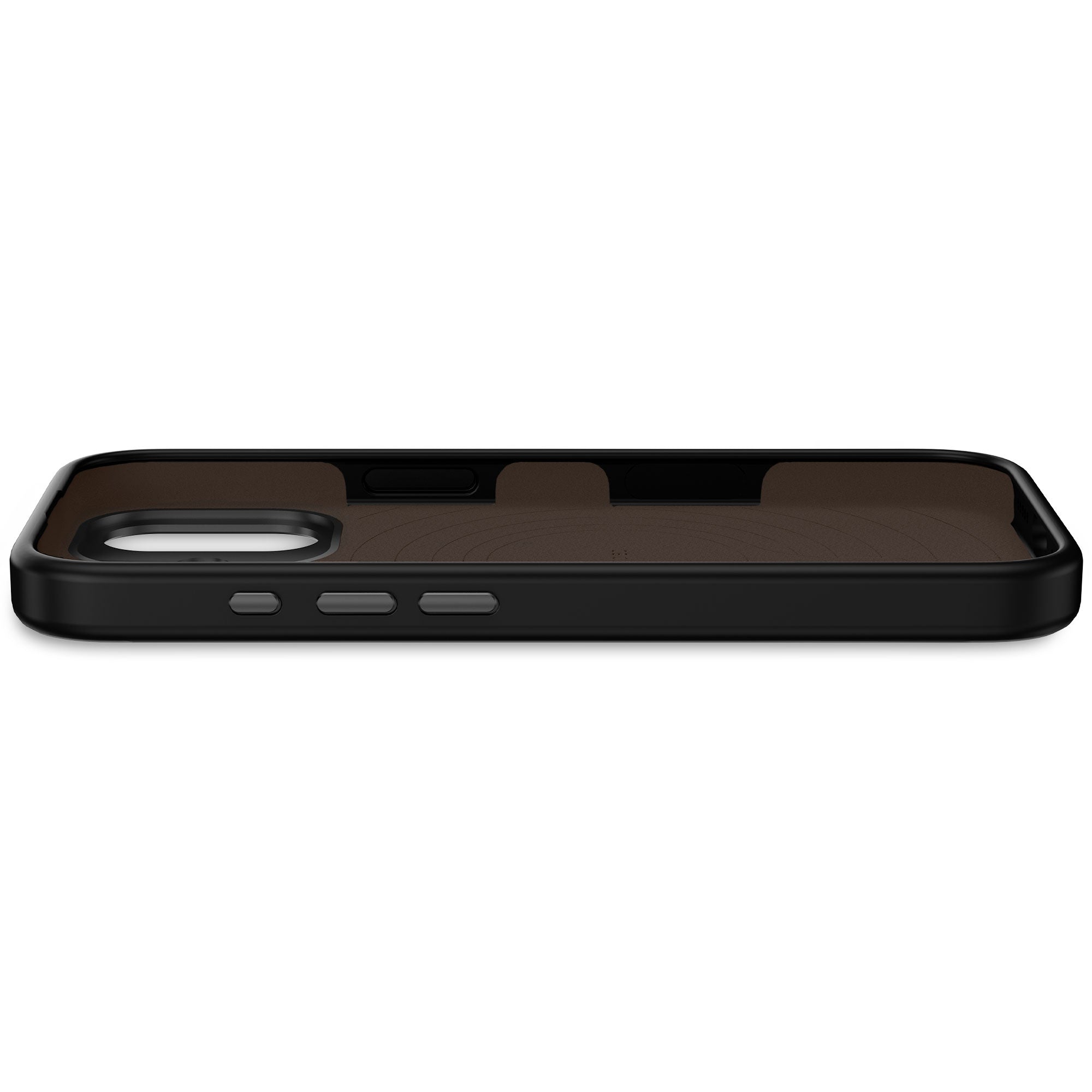 Husă de silicon DECODED Antimicrobiană pentru iPhone 17 - Negru Phantom