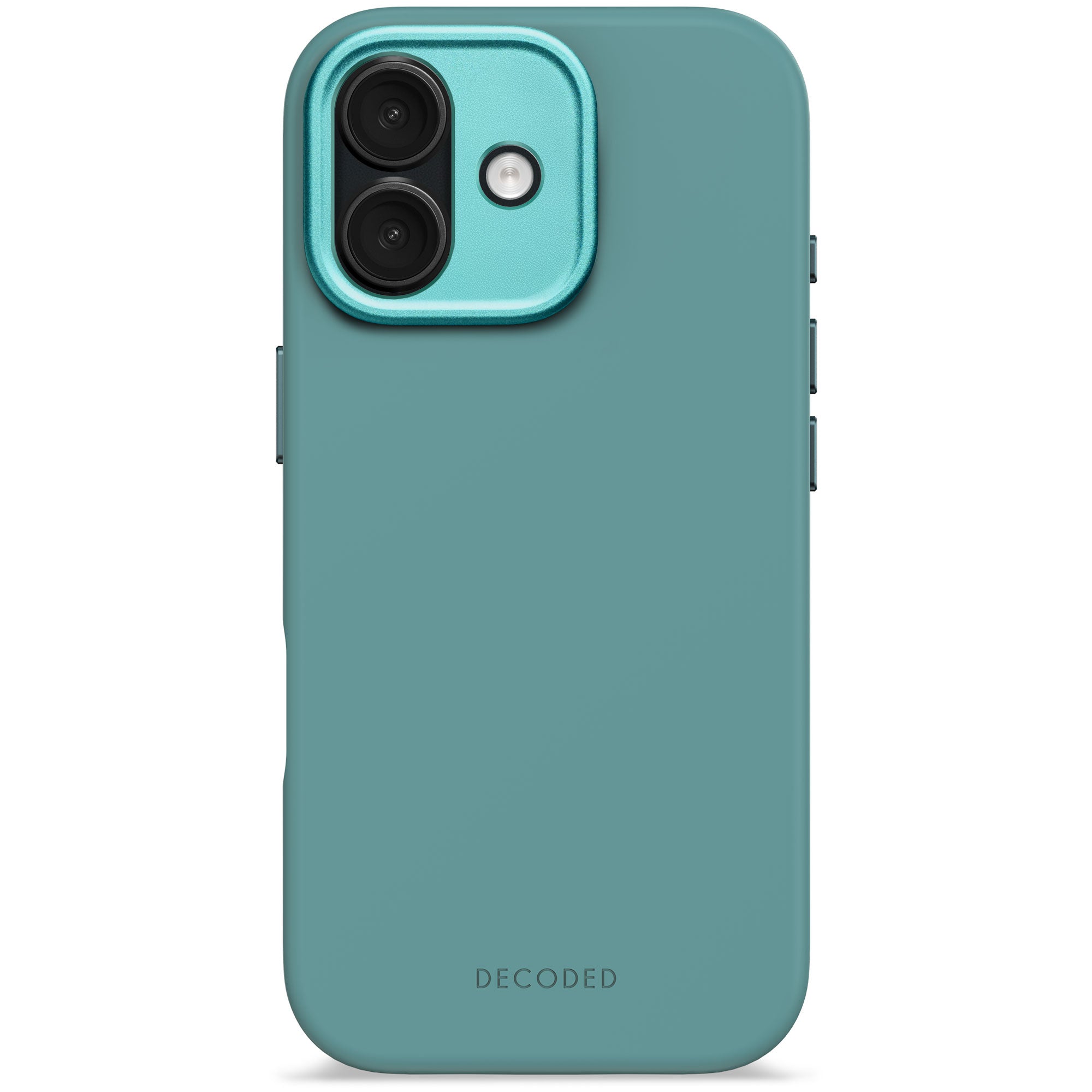 Husă de silicon DECODED Antimicrobial pentru iPhone 17 – Retro Blue