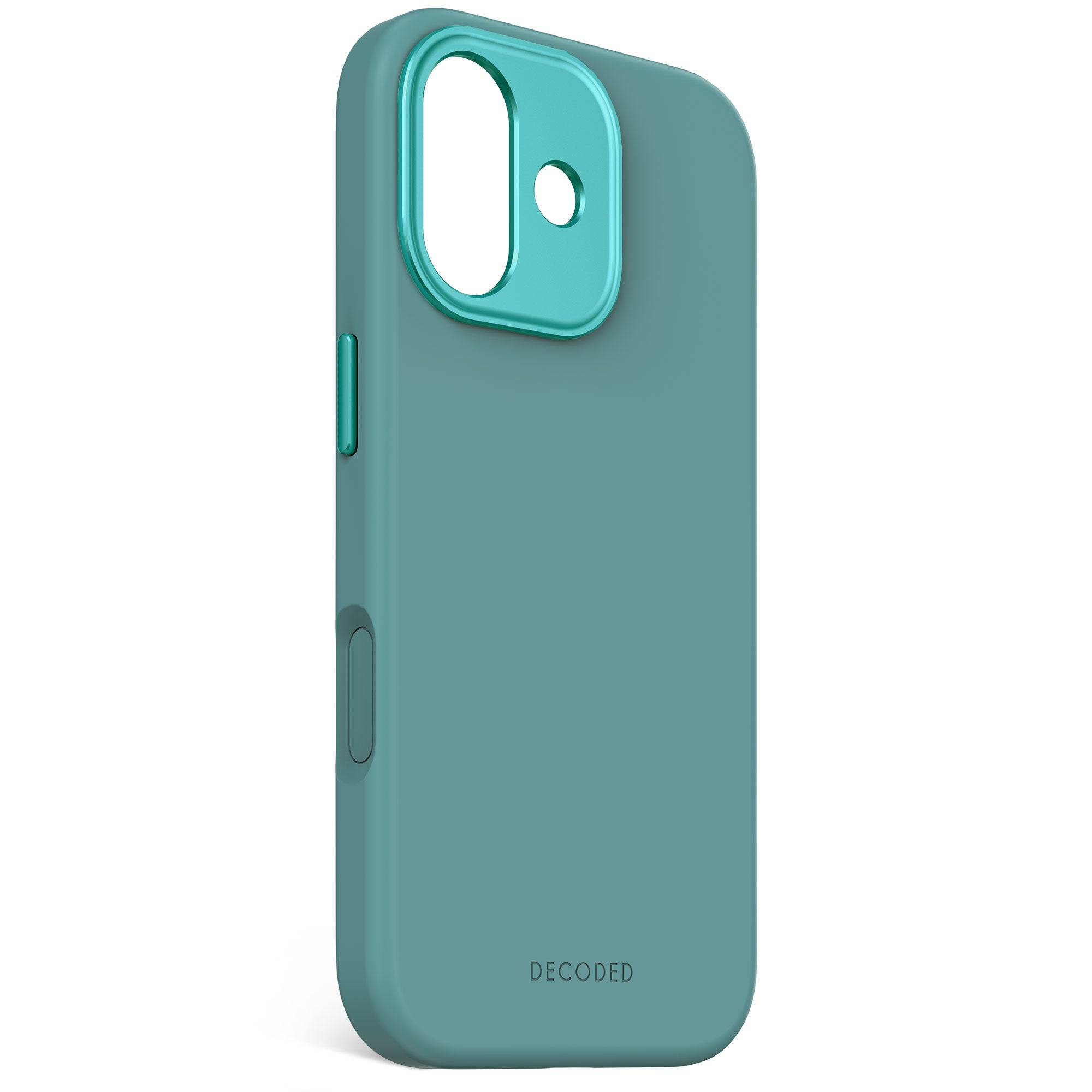 Husă de silicon DECODED Antimicrobial pentru iPhone 17 – Retro Blue