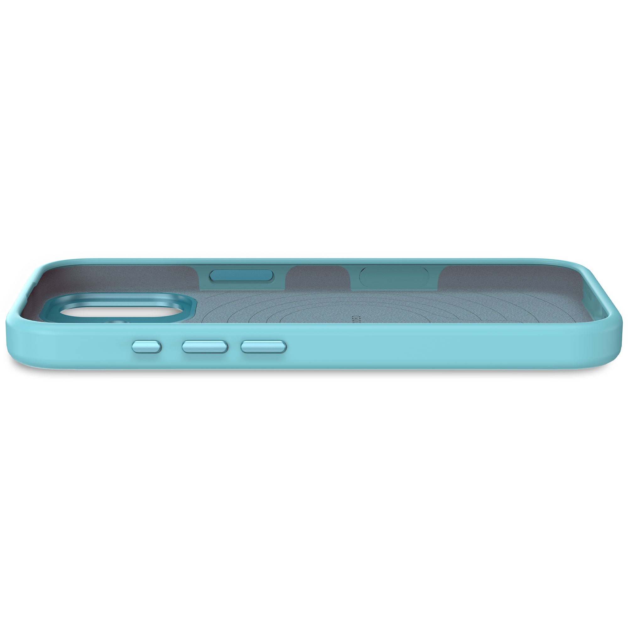 Husă de silicon DECODED Antimicrobial pentru iPhone 17 – Retro Blue
