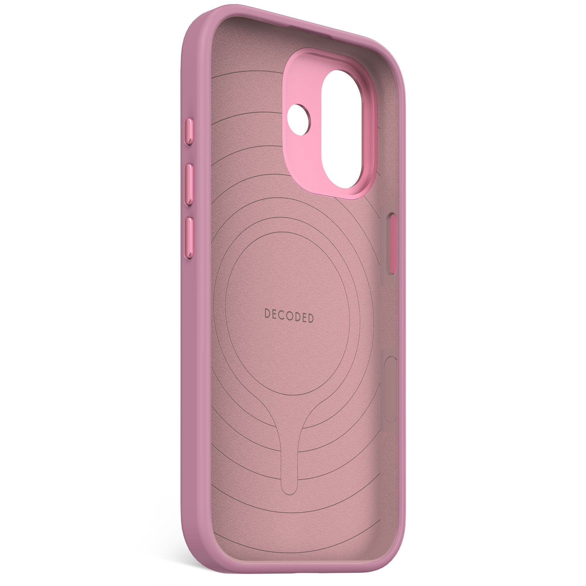 DECODED Husă de silicon antimicrobiană pentru iPhone 17 - Rosette