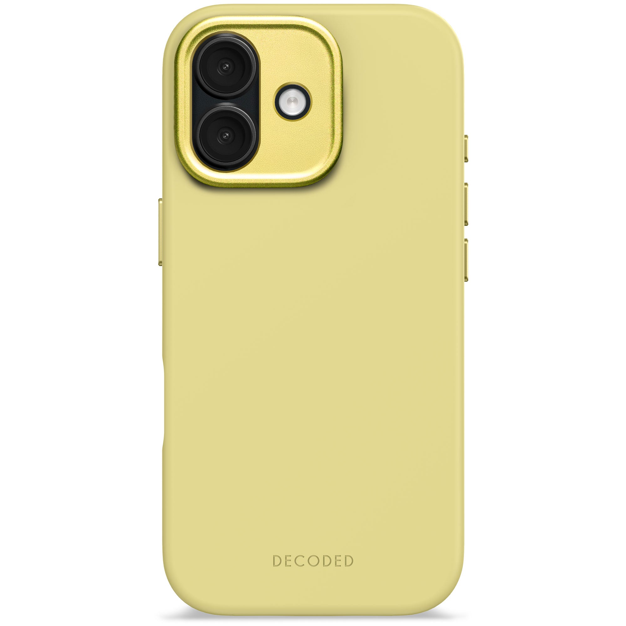 Husă antimicrobiană DECODED din silicon pentru iPhone 17 - Yuma Yellow