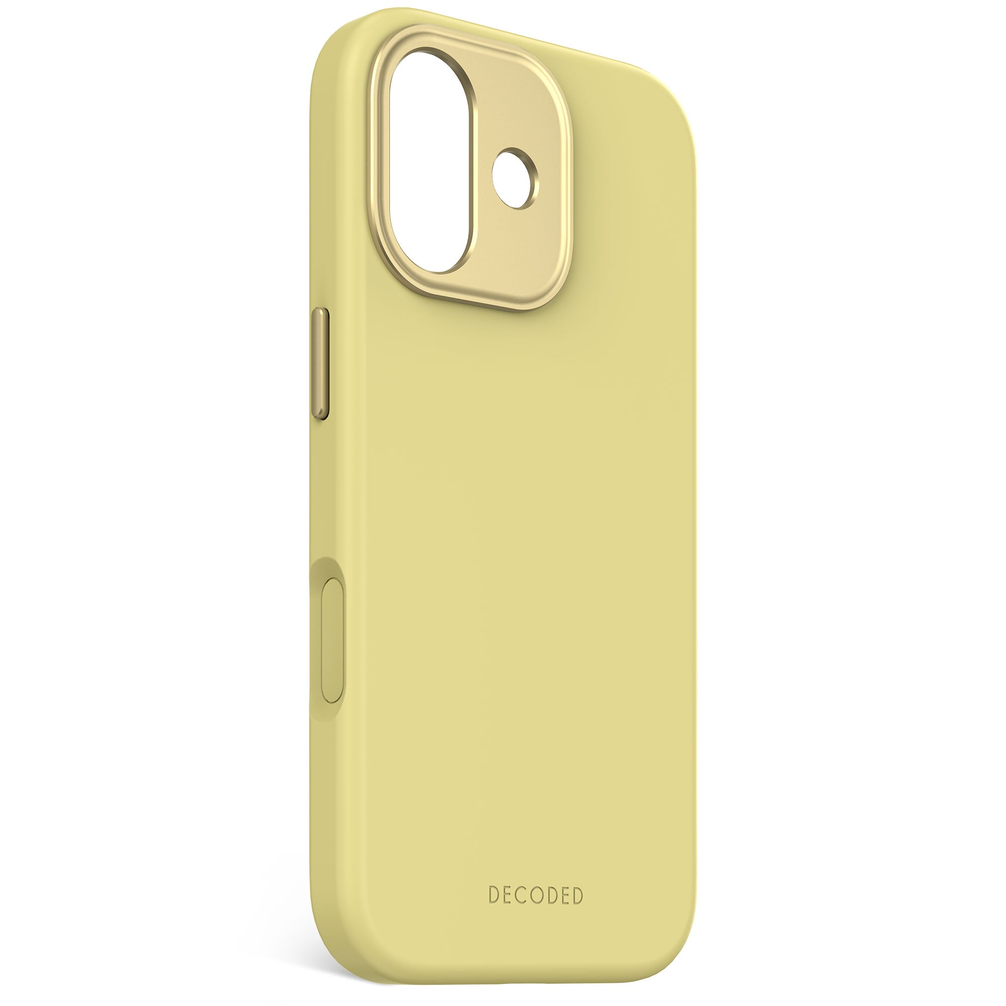 Husă antimicrobiană DECODED din silicon pentru iPhone 17 - Yuma Yellow