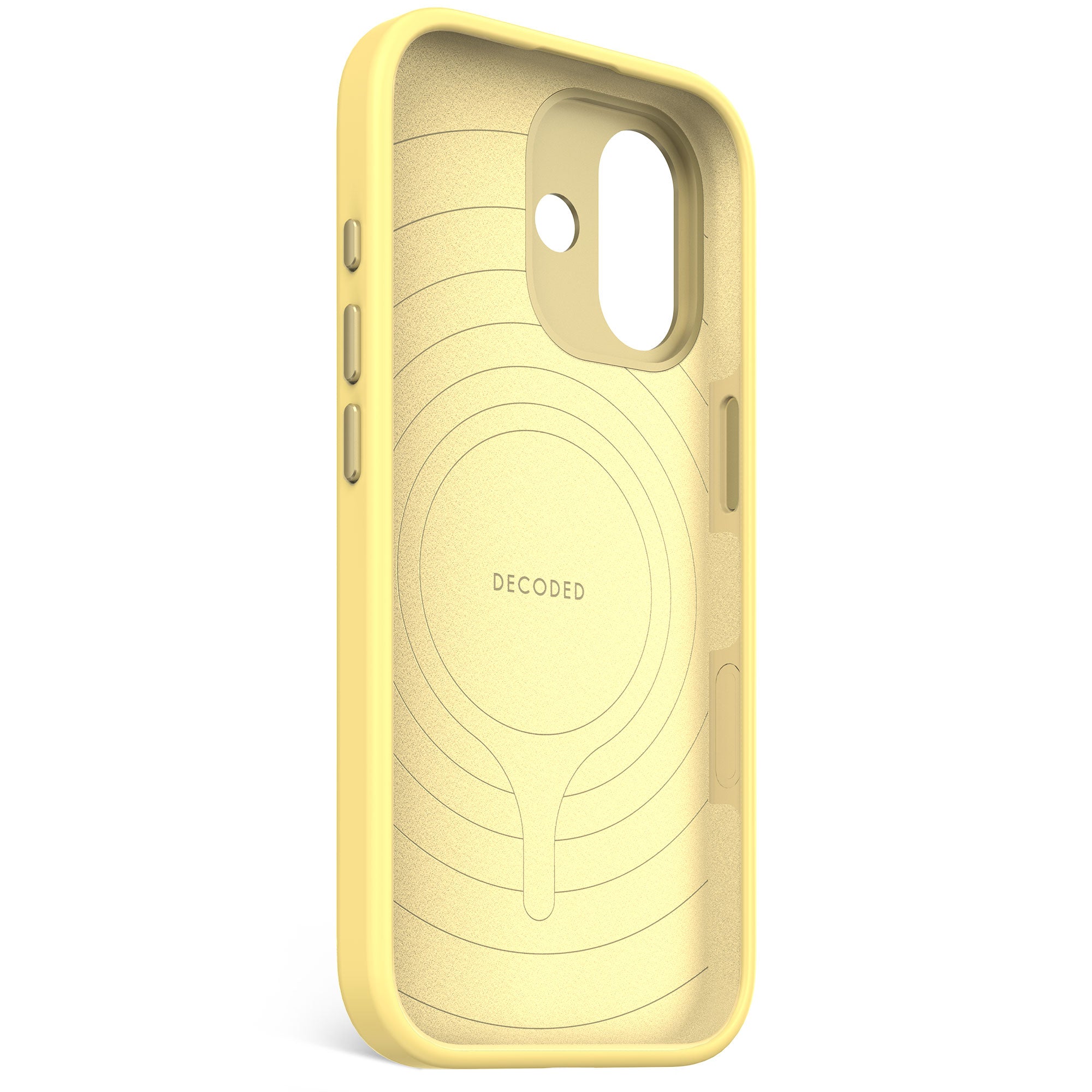 Husă antimicrobiană DECODED din silicon pentru iPhone 17 - Yuma Yellow
