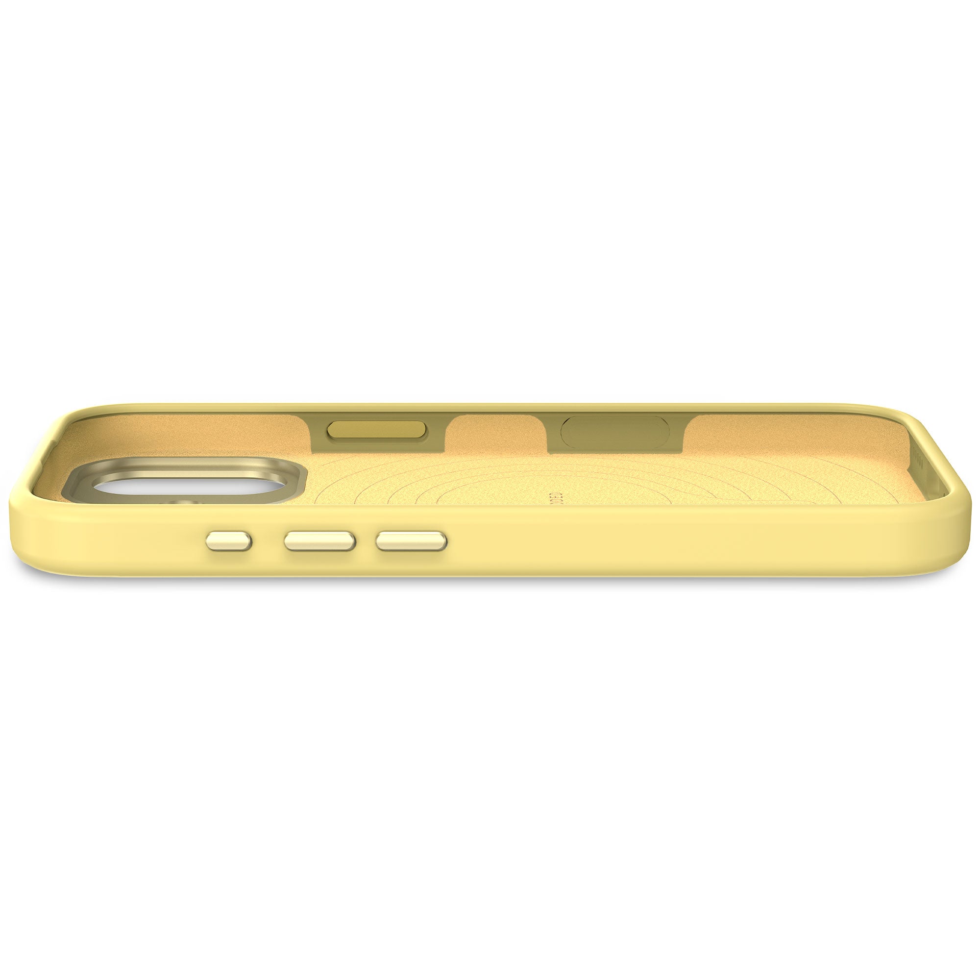 Husă antimicrobiană DECODED din silicon pentru iPhone 17 - Yuma Yellow