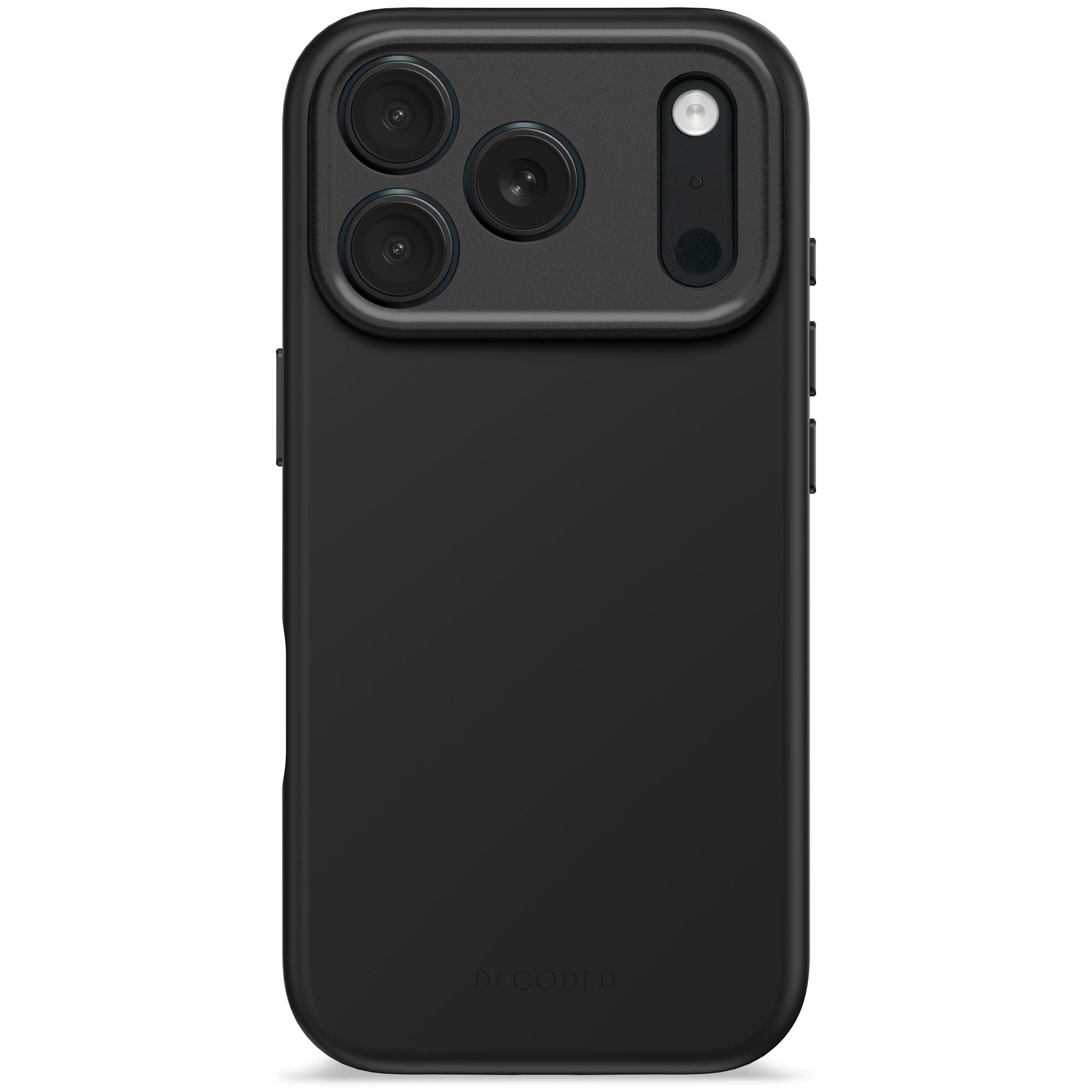 DECODED Husă de silicon antimicrobiană pentru iPhone 17 Pro - Phantom Black