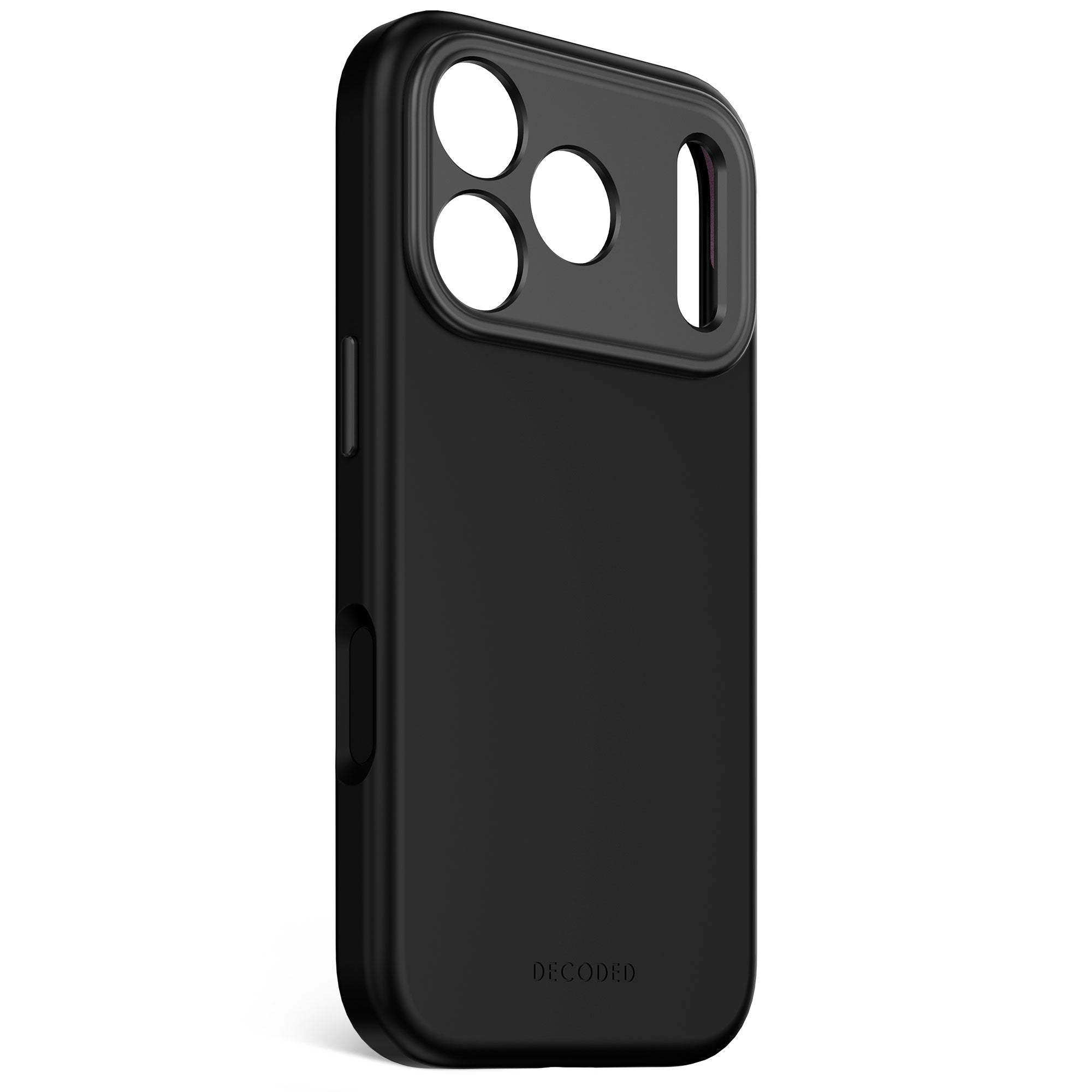 DECODED Husă de silicon antimicrobiană pentru iPhone 17 Pro - Phantom Black