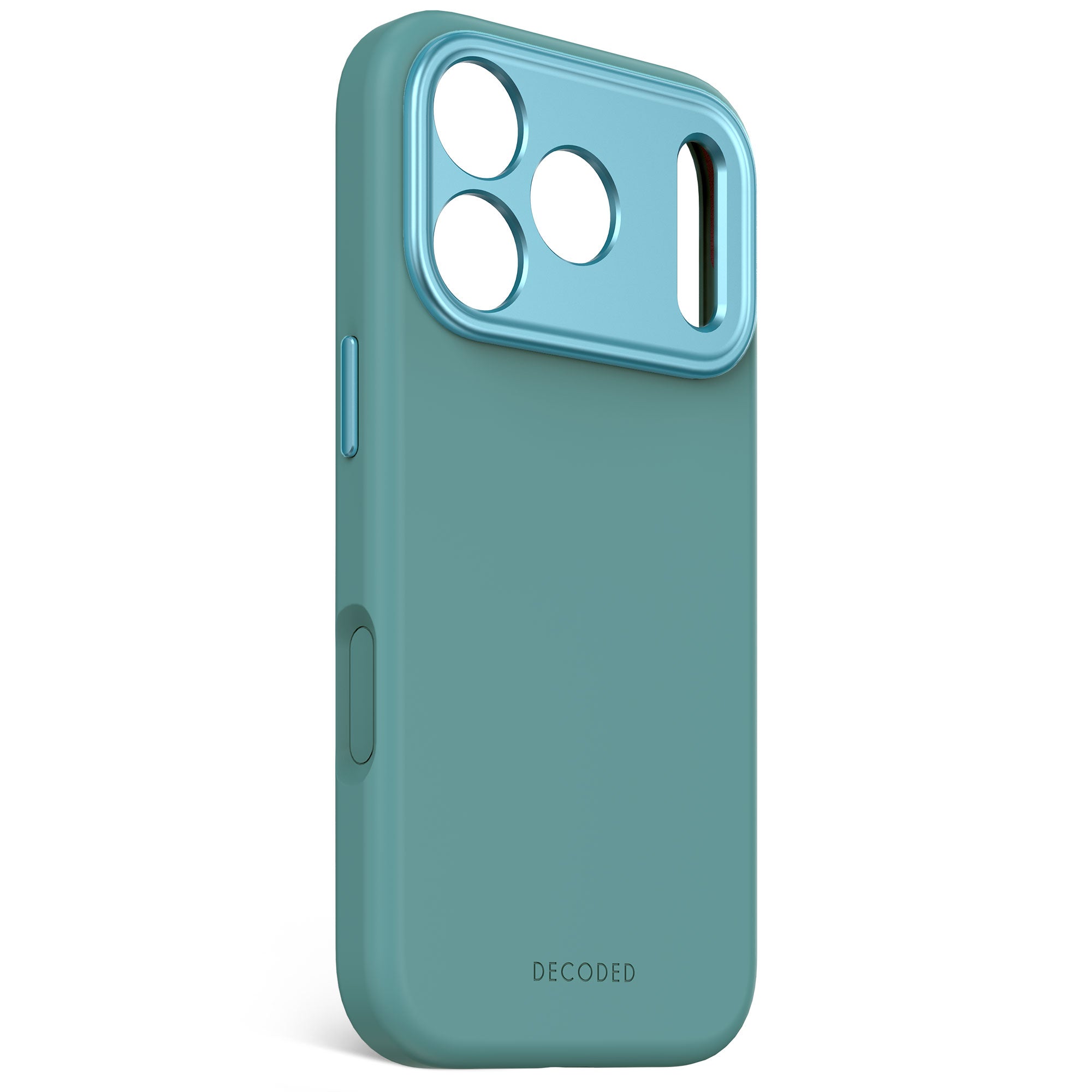Husă de silicon antimicrobiană DECODED pentru iPhone 17 Pro - Albastru Retro