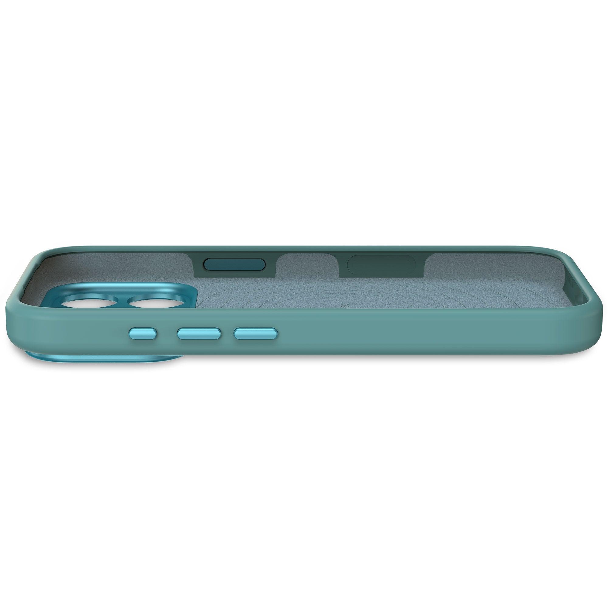 Husă de silicon antimicrobiană DECODED pentru iPhone 17 Pro - Albastru Retro