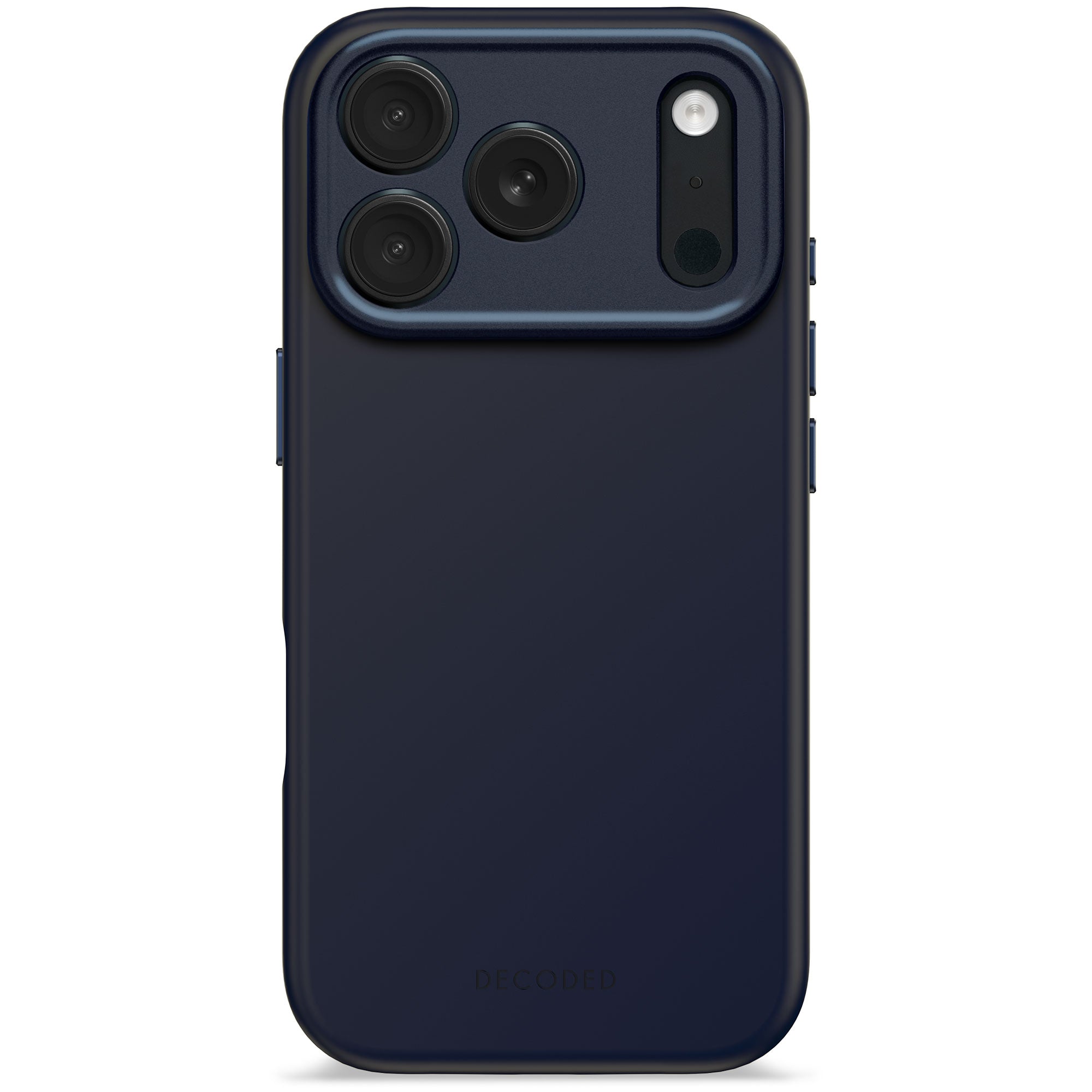 Husă din silicon antimicrobian DECODED pentru iPhone 17 Pro - True Navy