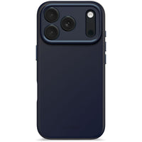 Husă din silicon antimicrobian DECODED pentru iPhone 17 Pro - True Navy
