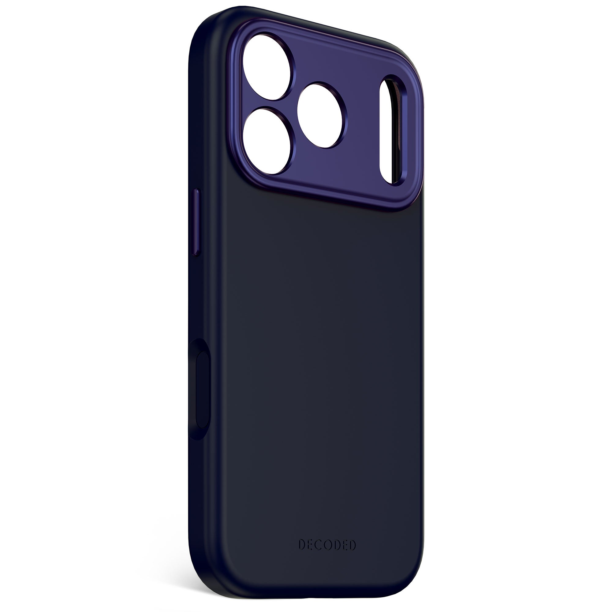 Husă din silicon antimicrobian DECODED pentru iPhone 17 Pro - True Navy