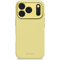 Husă de silicon DECODED Antimicrobial pentru iPhone 17 Pro - Yuma Yellow