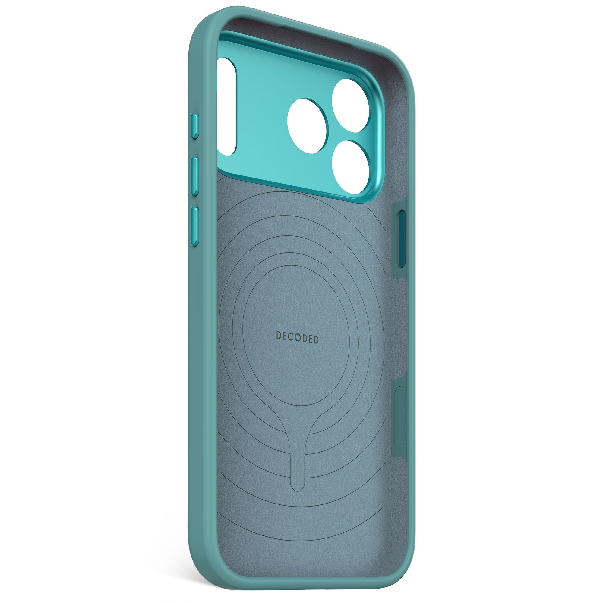 Husă Antimicrobiană din Silicon DECODED pentru iPhone 17 Pro Max - Albastru Retro