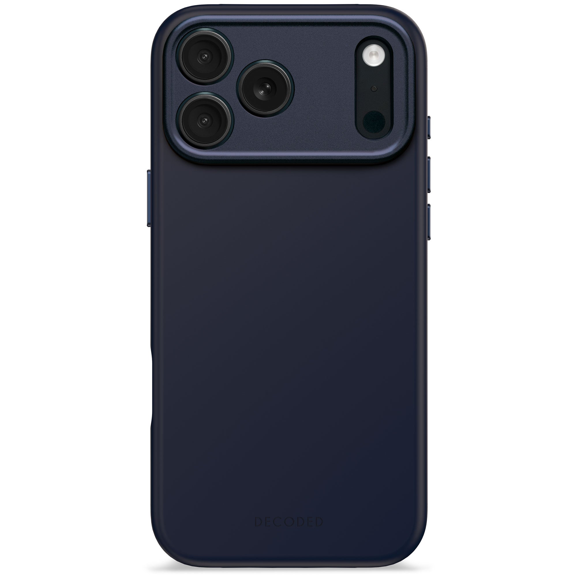 Husă de silicon DECODED Antimicrobial pentru iPhone 17 Pro Max - True Navy